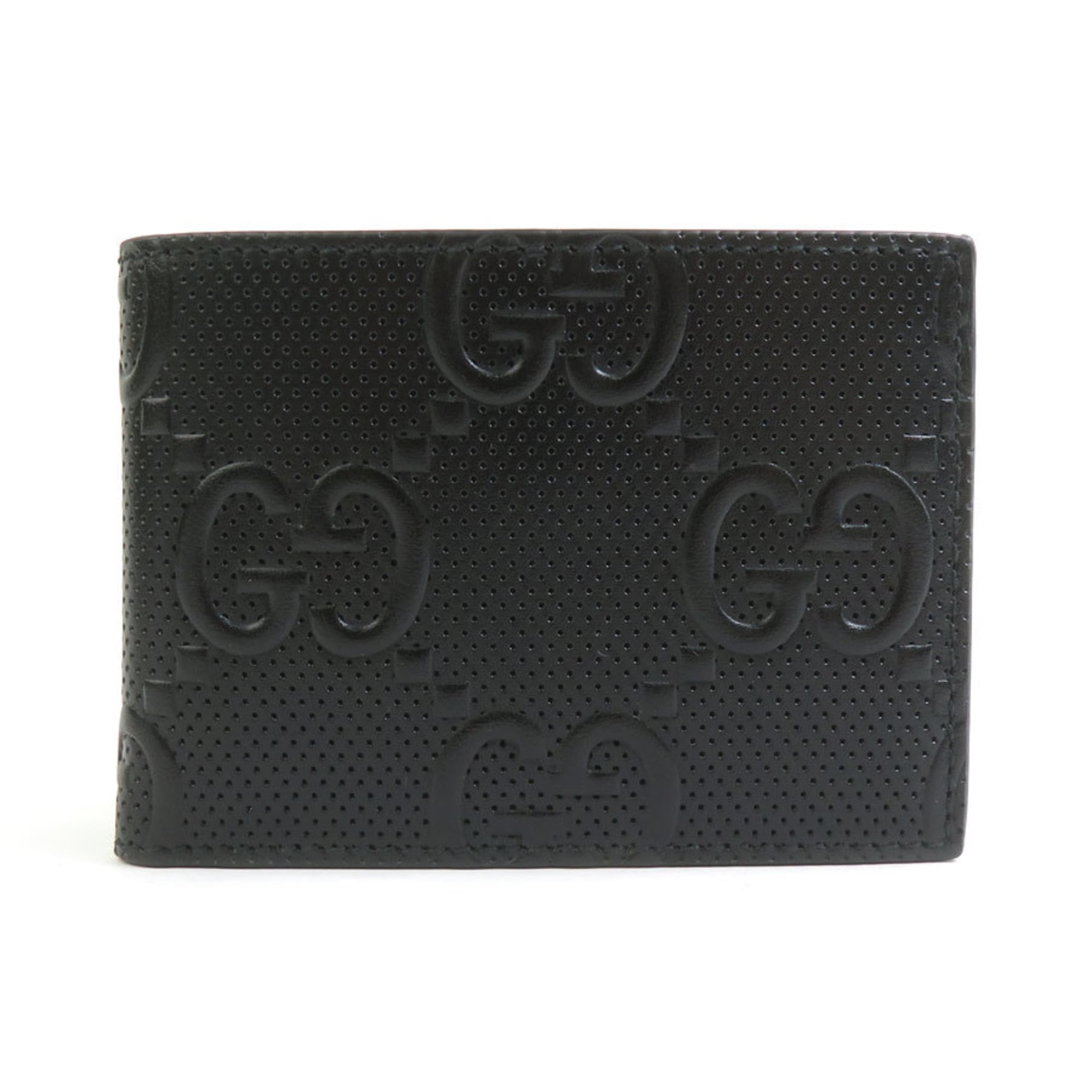 Gucci Black Leather Long Bill Wallet (Bi-Fold) (Pre-Owned)