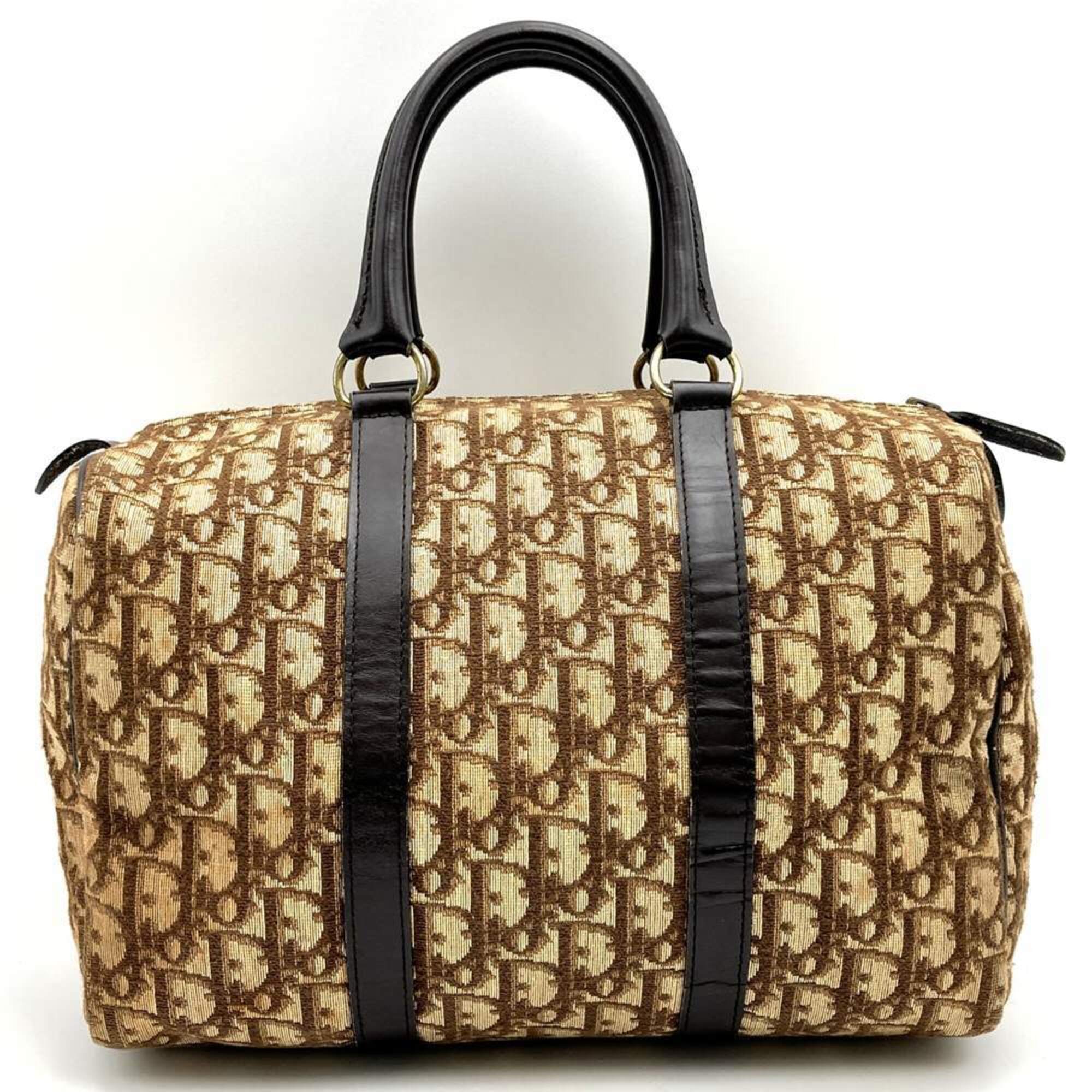 Christian Dior Brown Trotter Boston Bag (Pre-Owned)