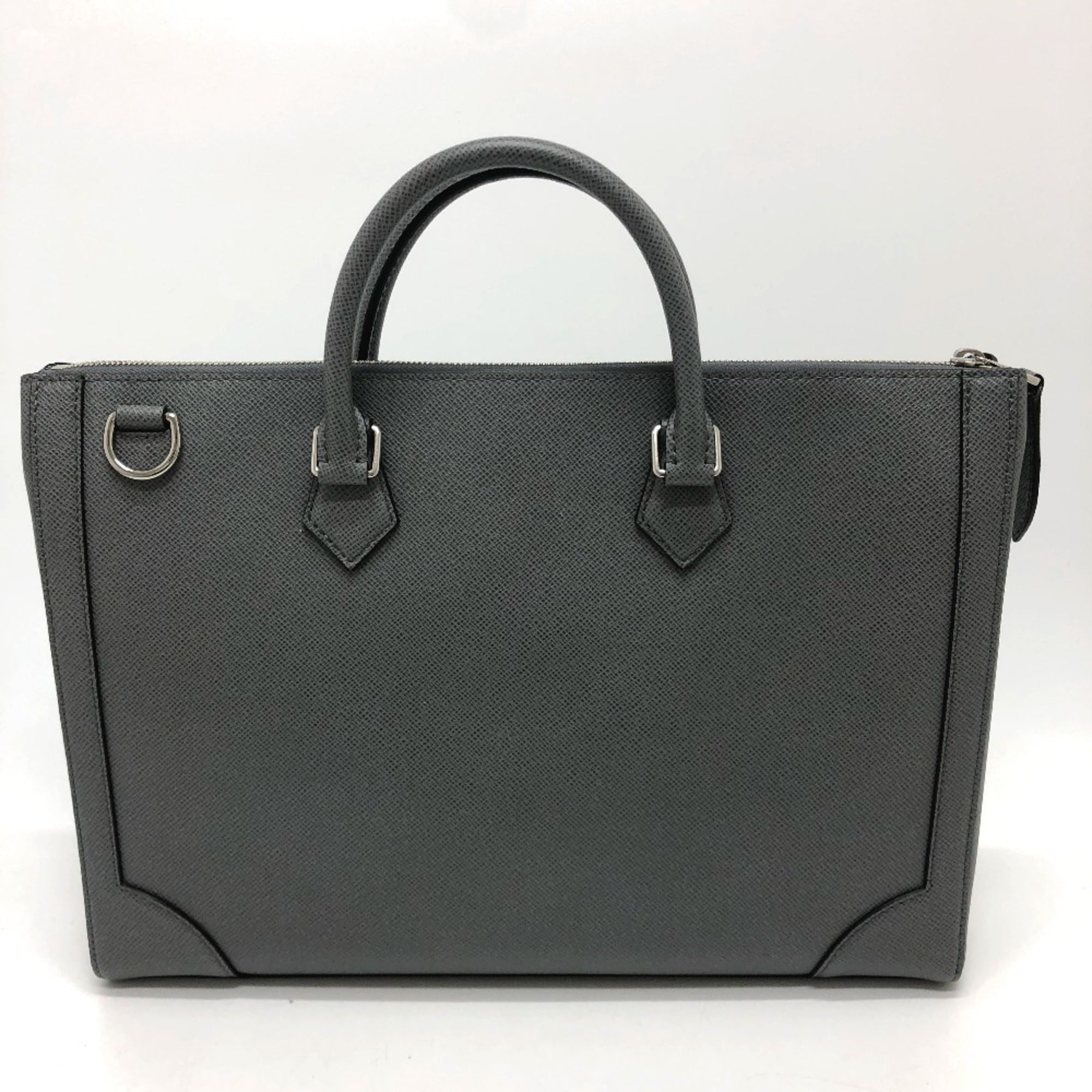 Louis Vuitton Taiga Gray Taiga Leather Briefcase (Pre-Owned)