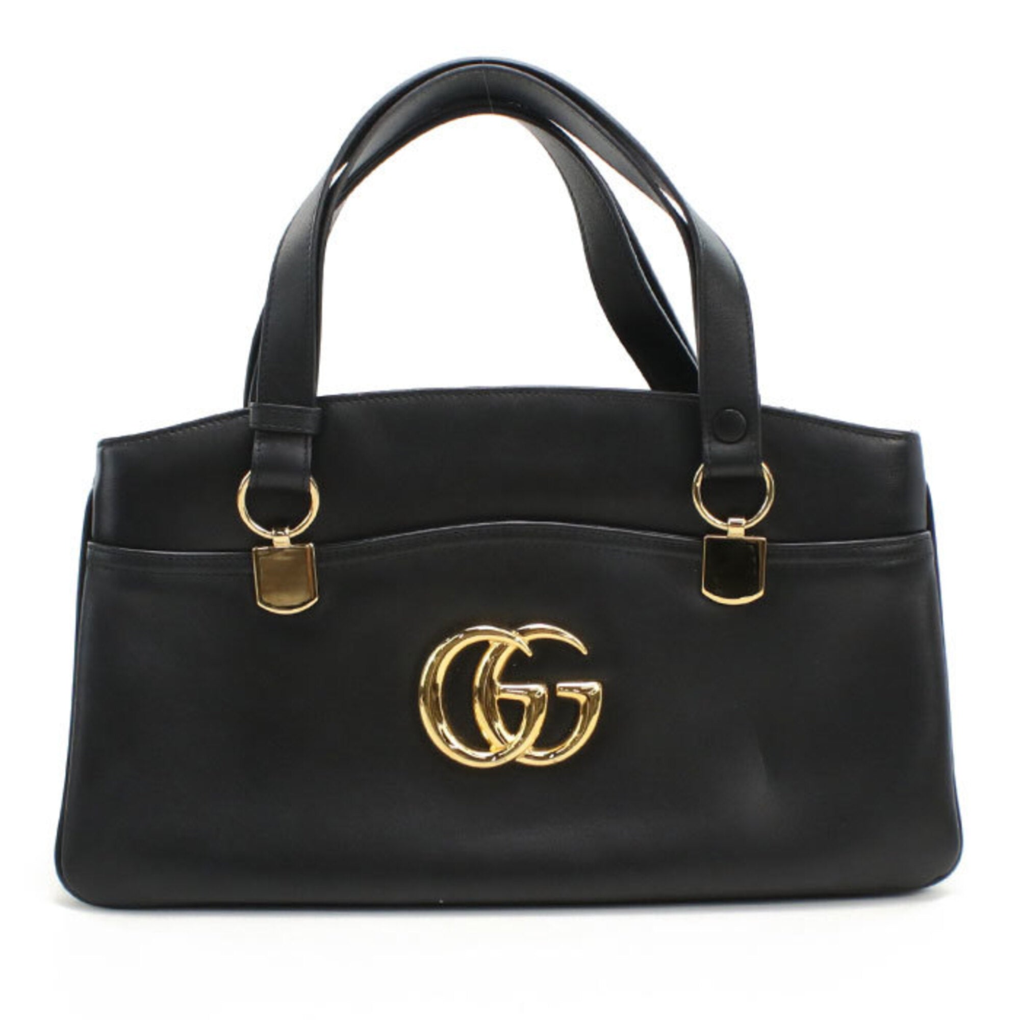 Gucci Black Leather Handbag (Pre-Owned)