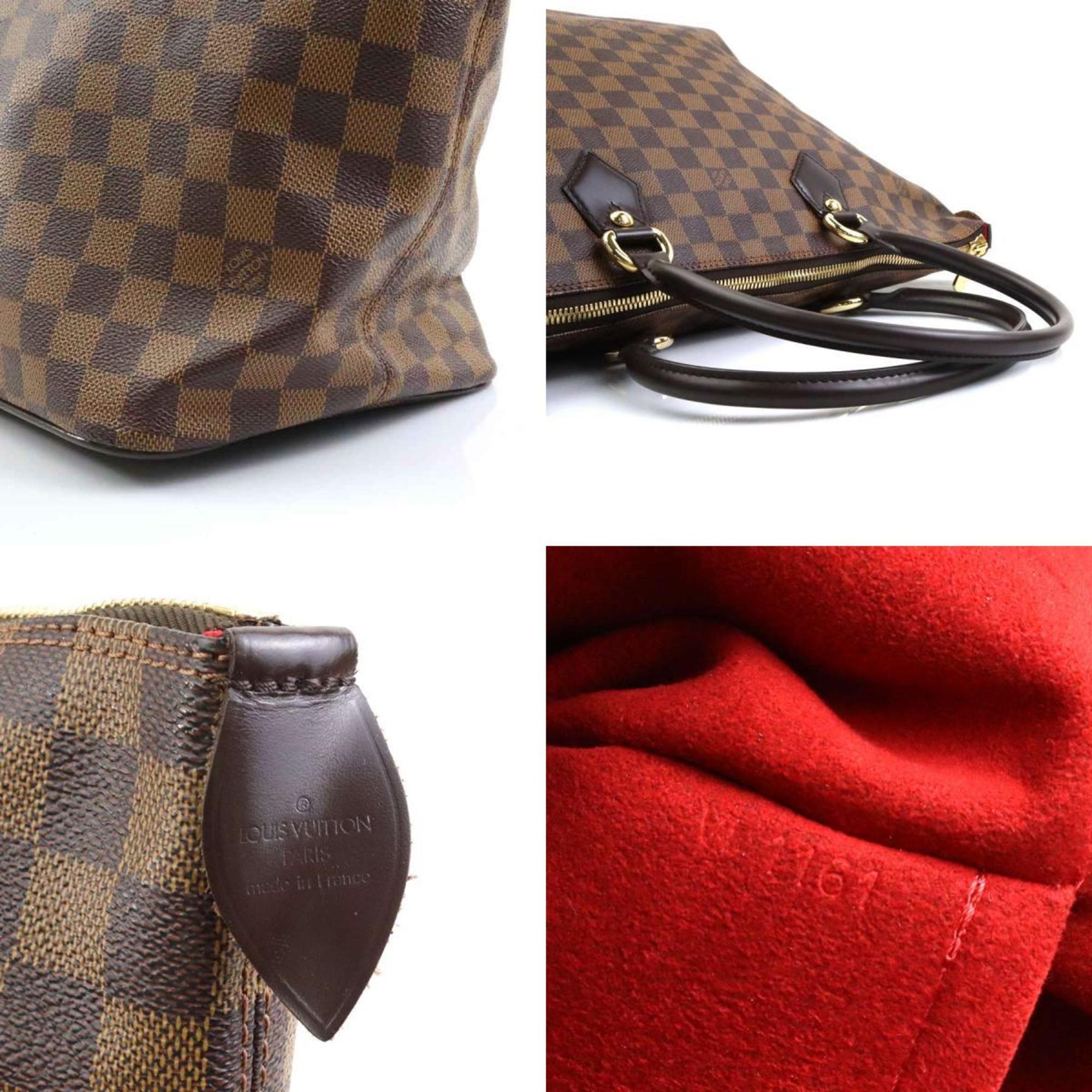 Louis Vuitton Brown Damier Canvas Handbag (Pre-Owned)