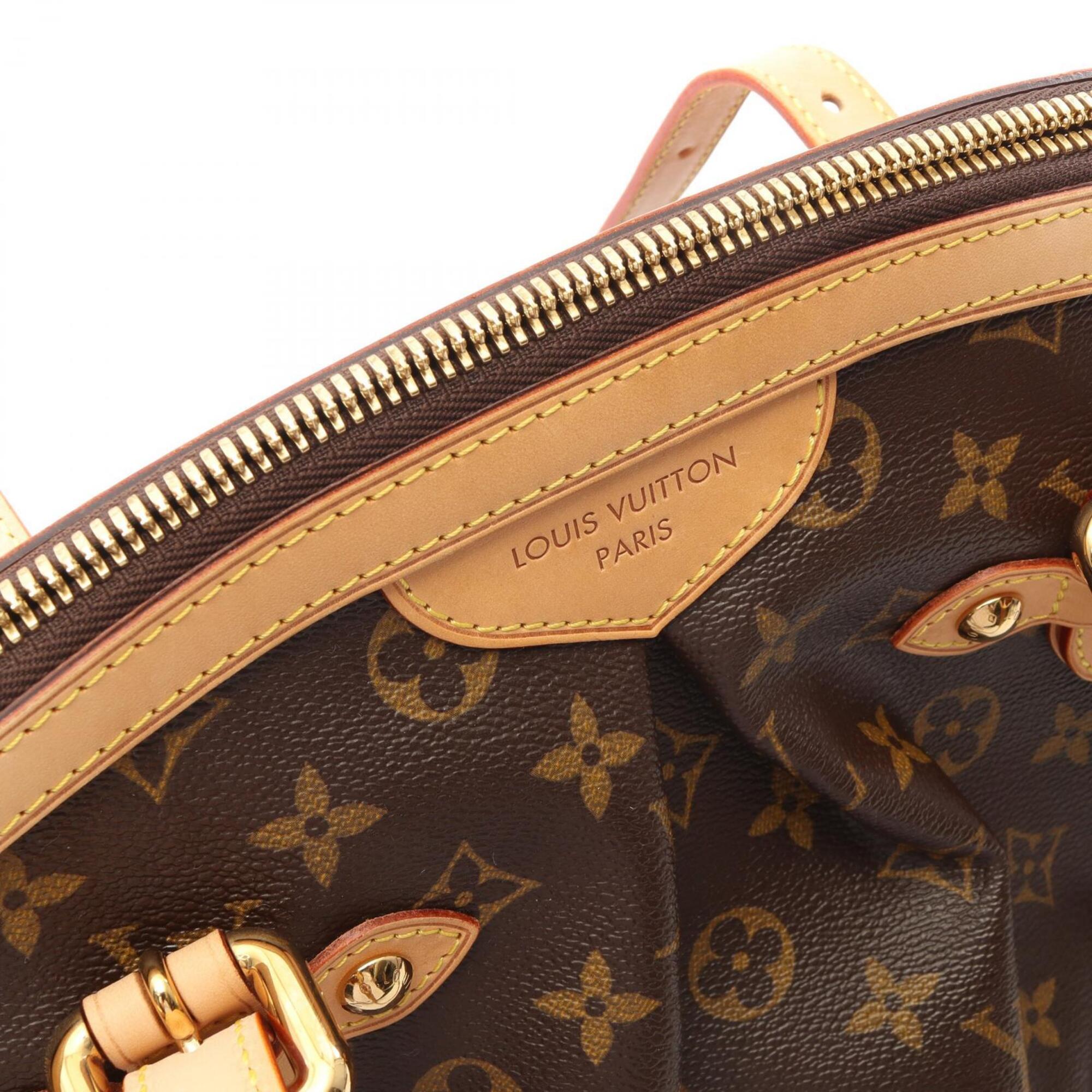 Louis Vuitton Brown Coated Canvas Pvc Monogram Leather Handbag (Pre-Owned)