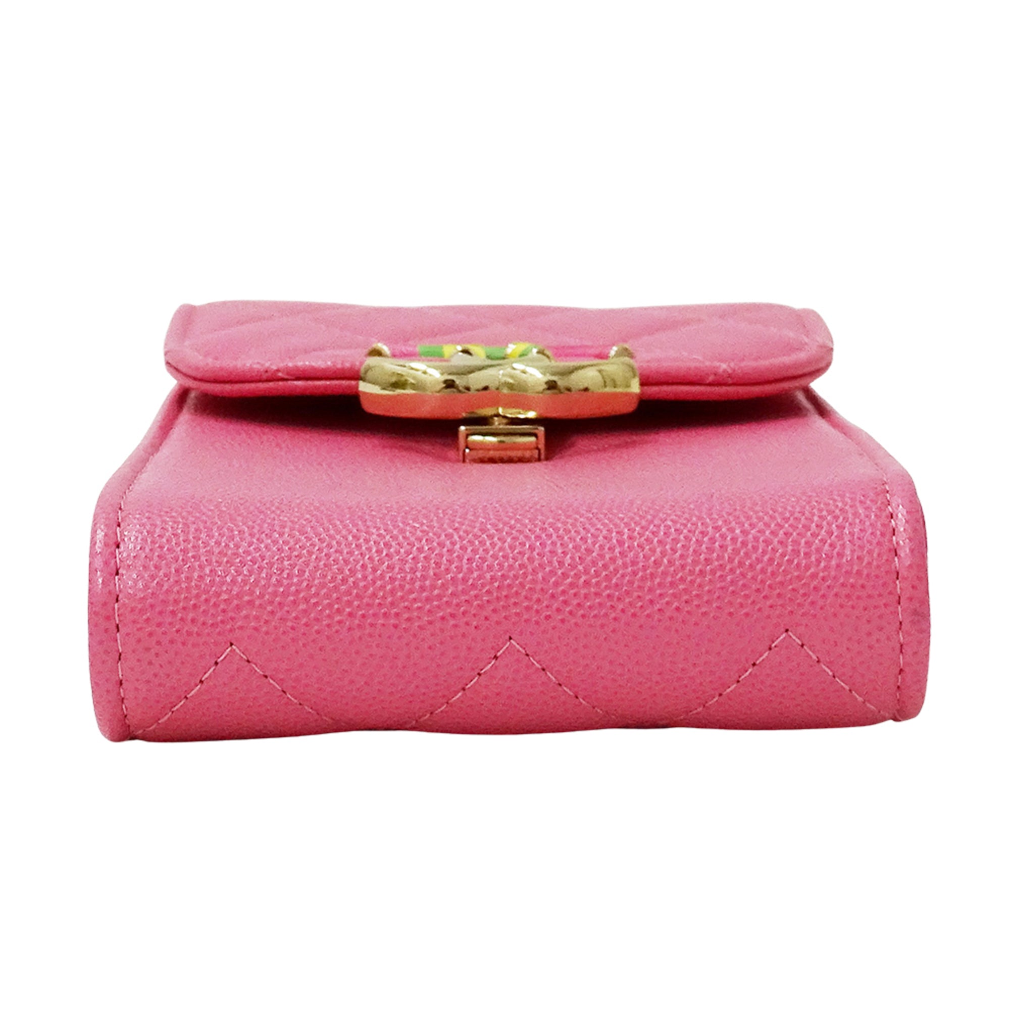 Chanel Pink Grained Calfskin Handbag Shoulder Bag (Pre-Owned)