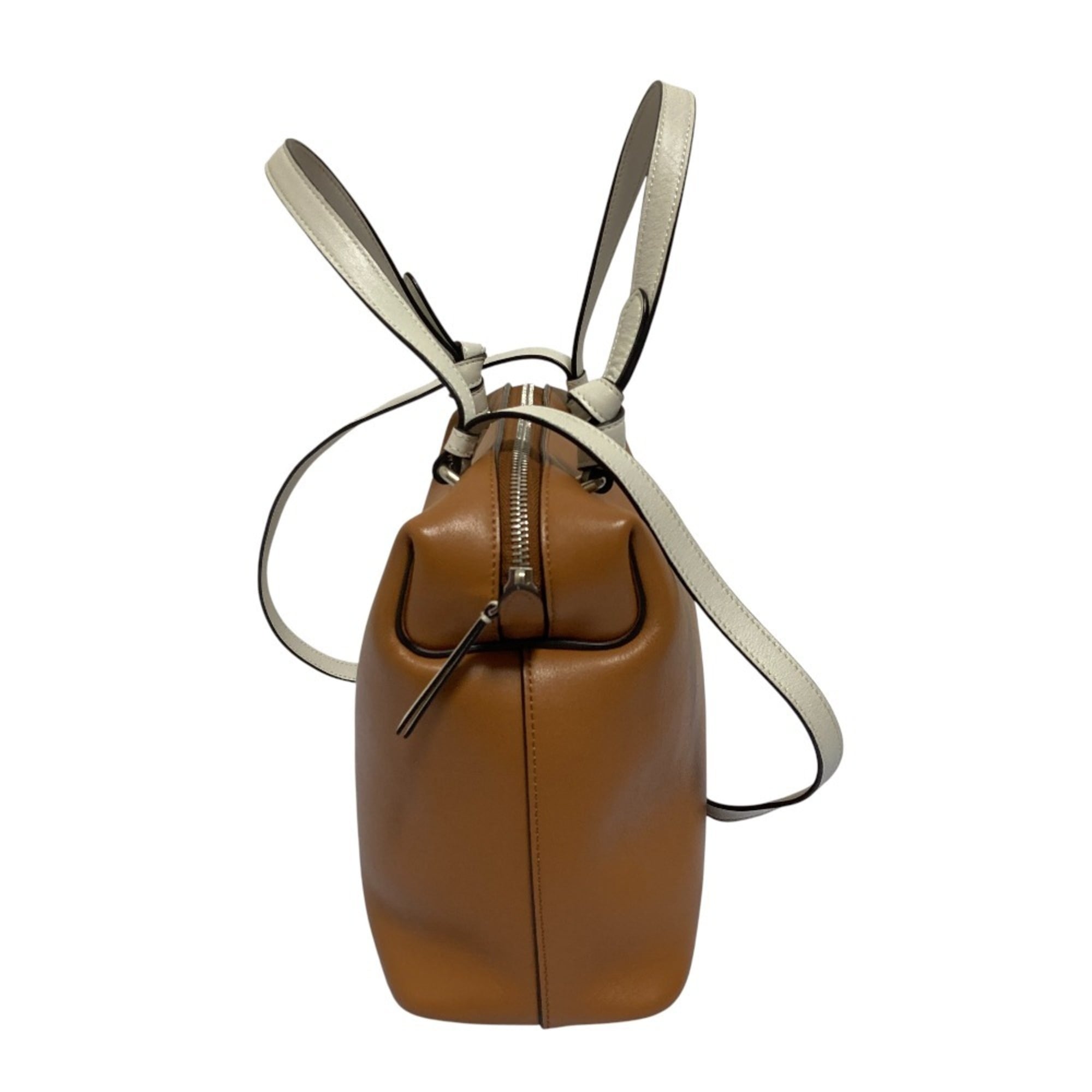 Celine Brown Leather Handbag Shoulder Bag (Pre-Owned)