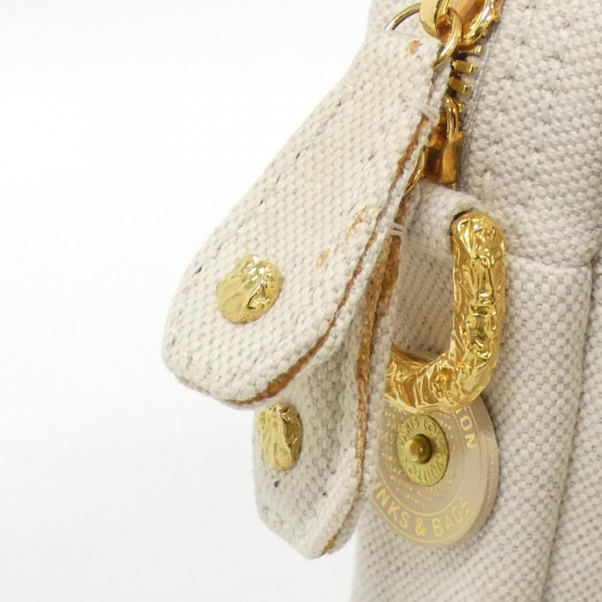 Louis Vuitton Lv Off White Canvas Handbag (Pre-Owned)