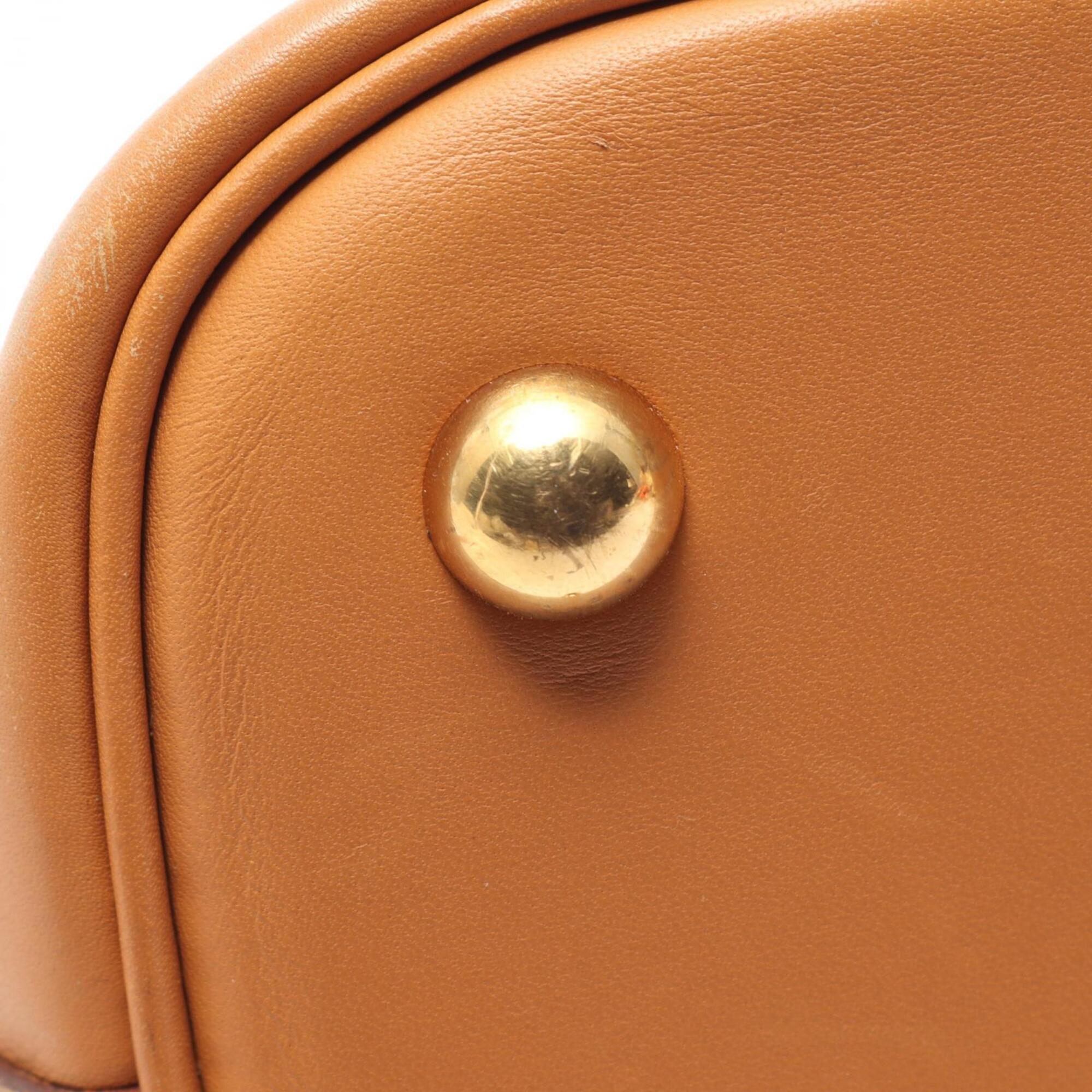 Hermes Brown Natural Chamonix Leather Handbag (Pre-Owned)
