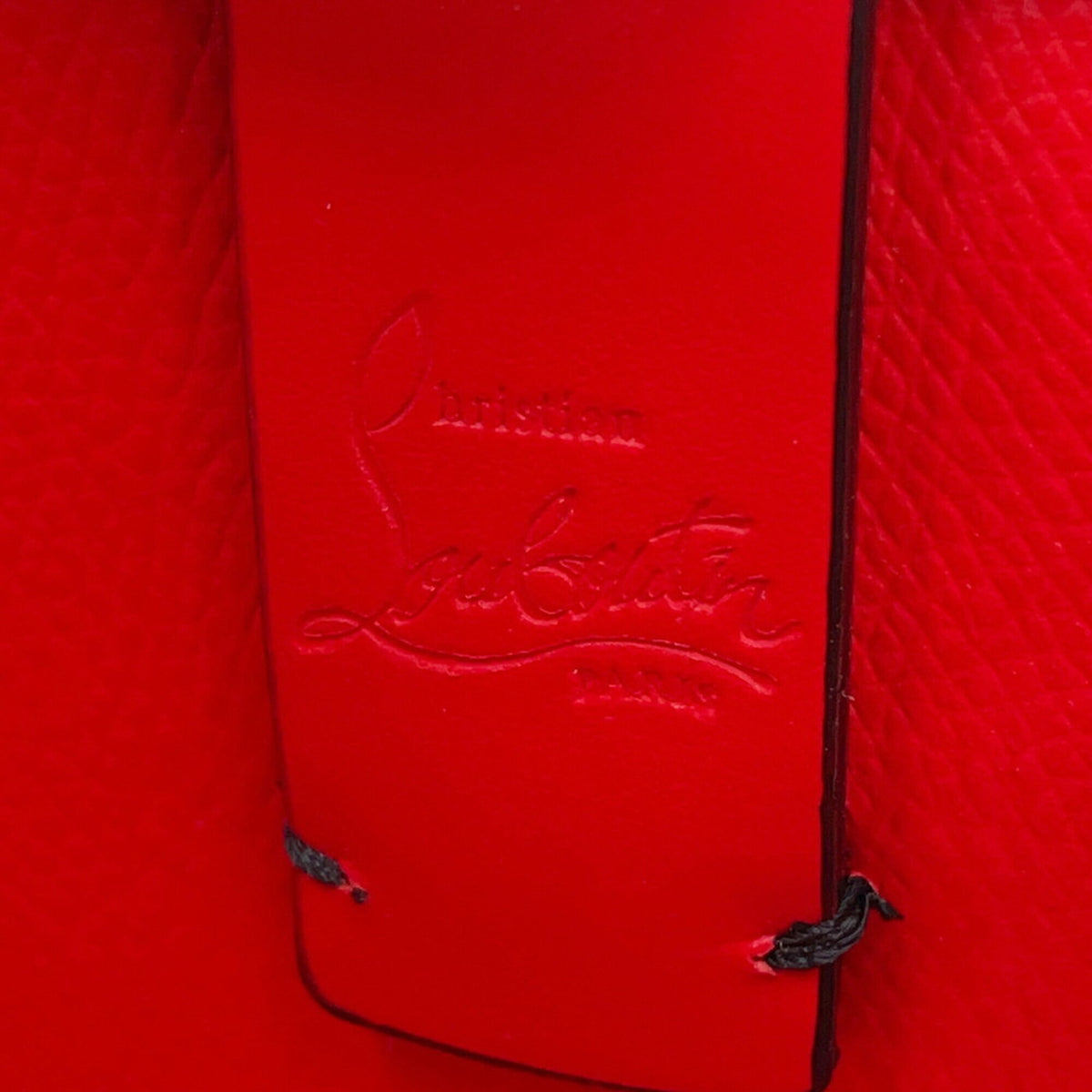 Christian Louboutin Black Leather Handbag Shoulder Bag (Pre-Owned)
