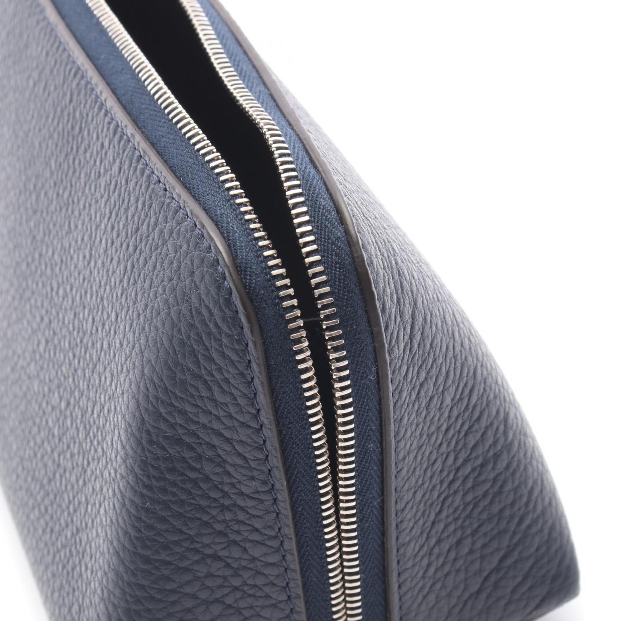 Celine Navy Leather Handbag Pouch (Pre-Owned)