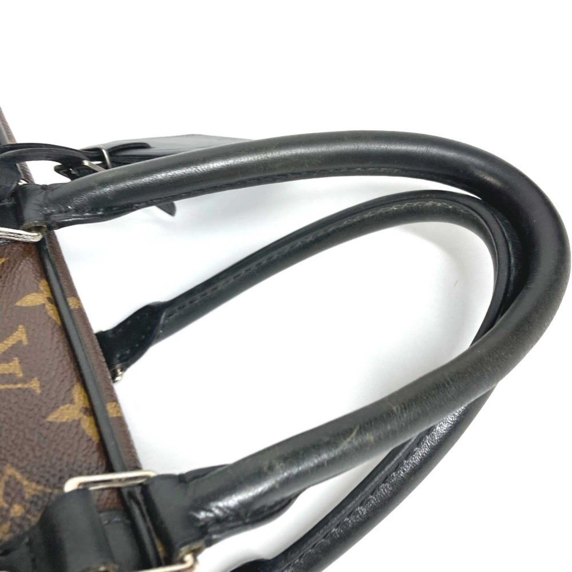 Louis Vuitton Black Brown Monogram Briefcase Handbag (Pre-Owned)