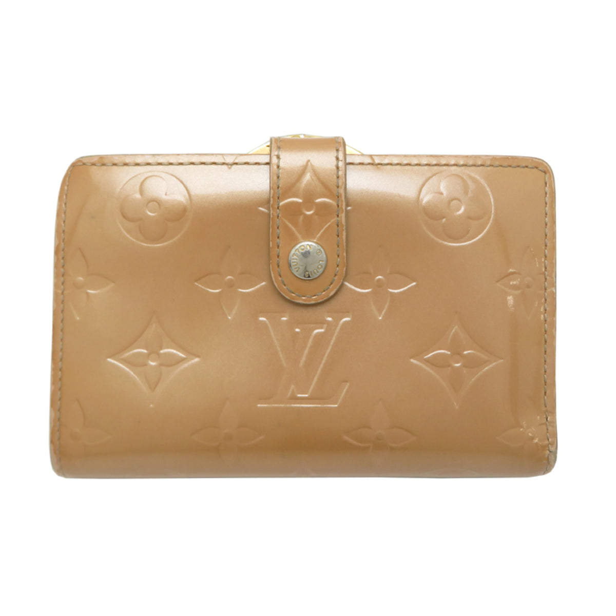 Louis Vuitton Beige Vernis Wallet (Bi-Fold) (Pre-Owned)