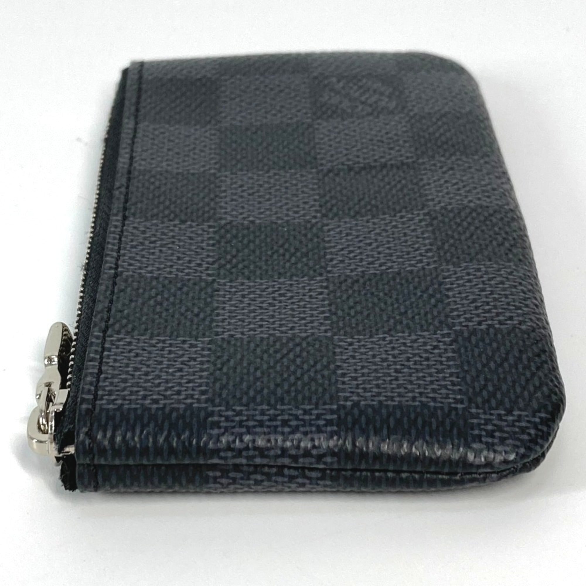 Louis Vuitton Black Damier Graphite Coin Purse/Coin Case (Pre-Owned)