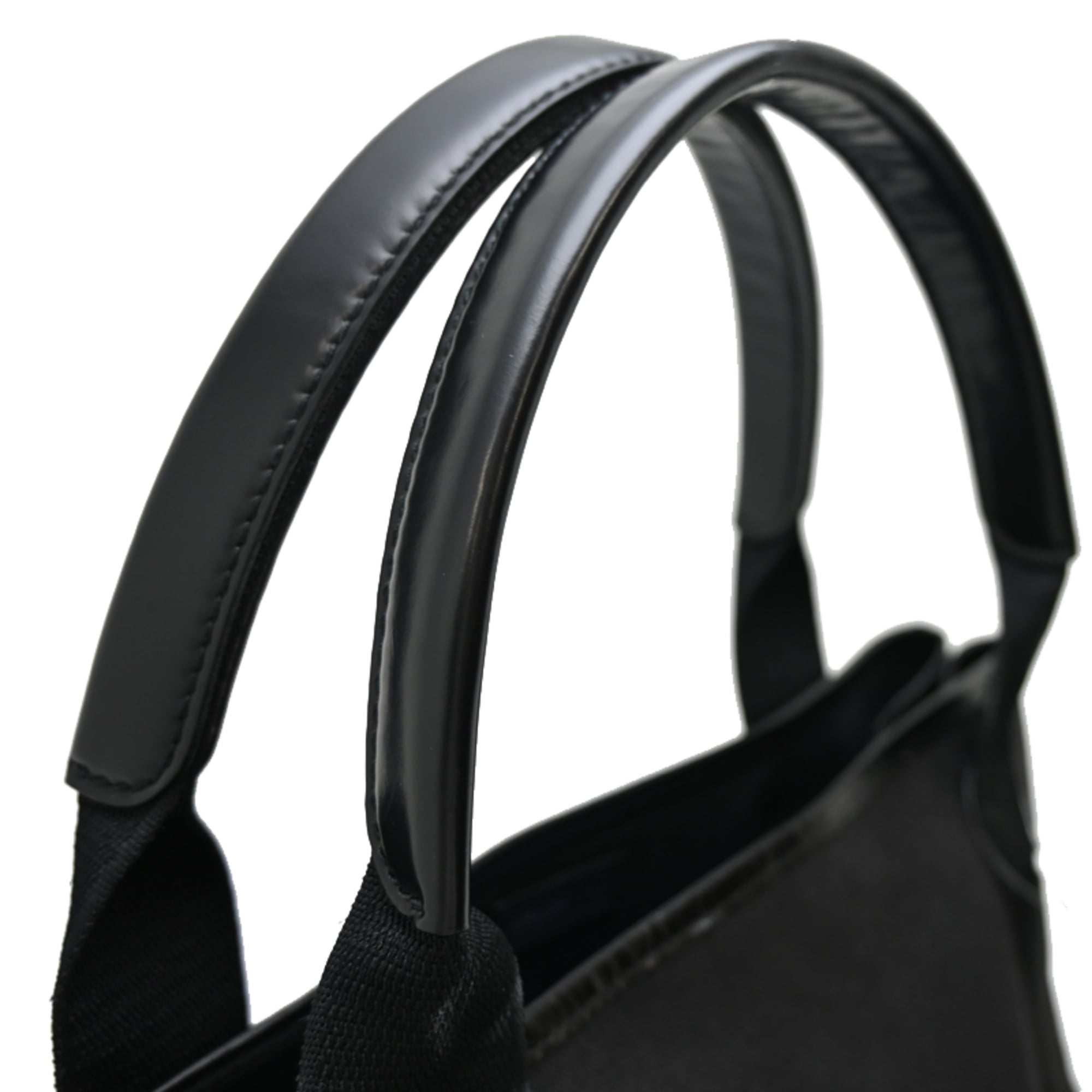 Balenciaga Black Canvas Leather Tote Bag (Pre-Owned)