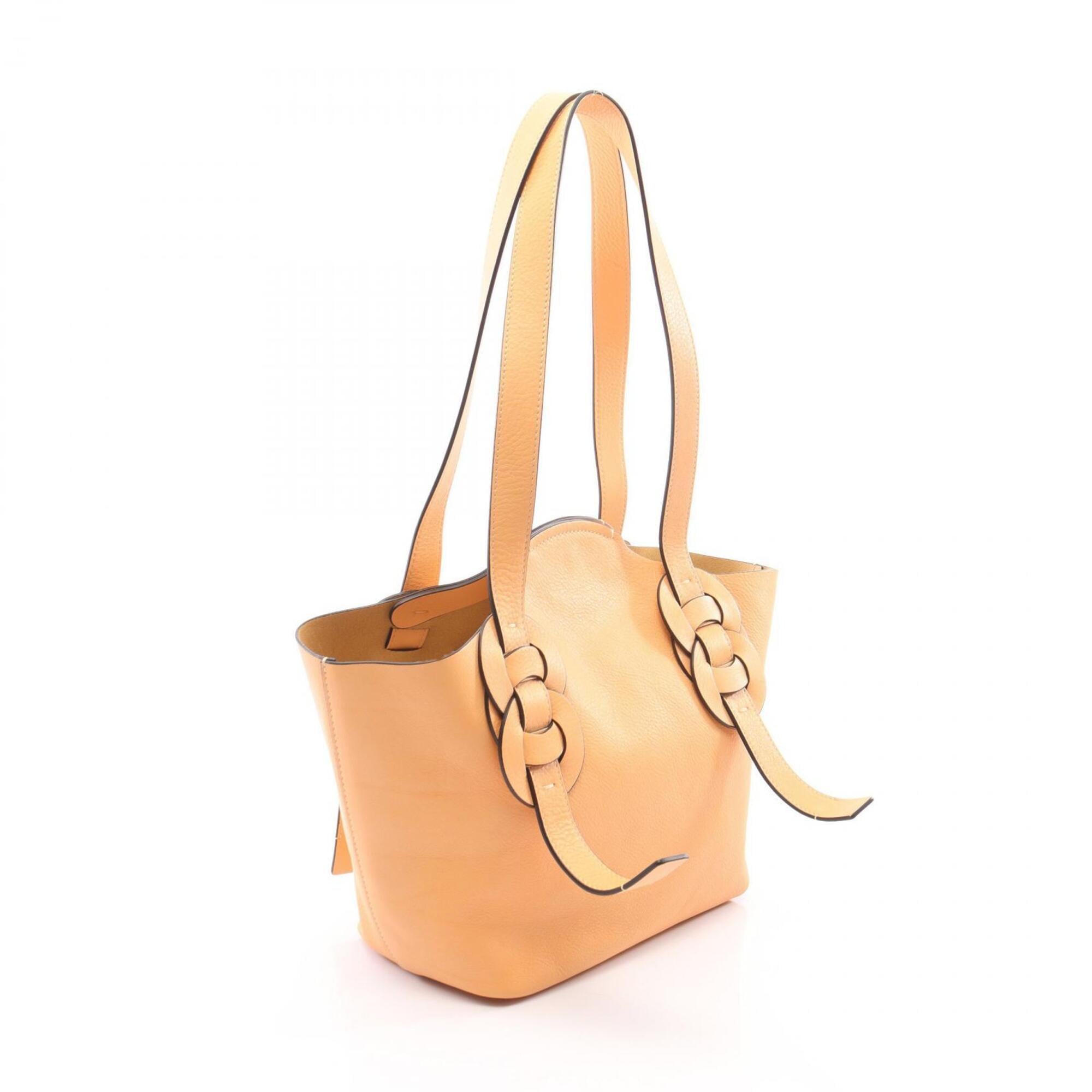 Chloé Beige Leather Handbag Tote Bag (Pre-Owned)
