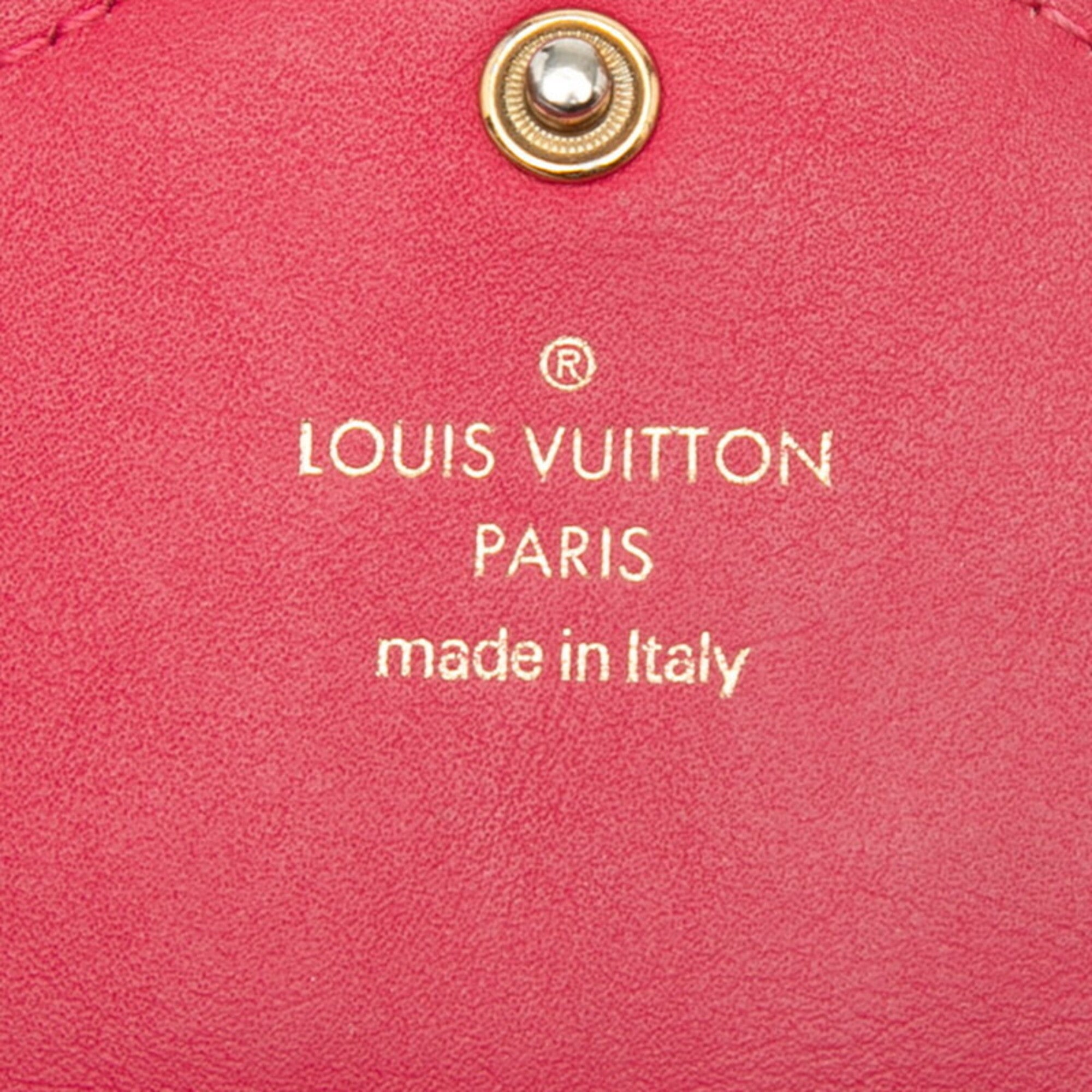 Louis Vuitton Freesia Pink Leather Long Wallet (Bi-Fold) (Pre-Owned)