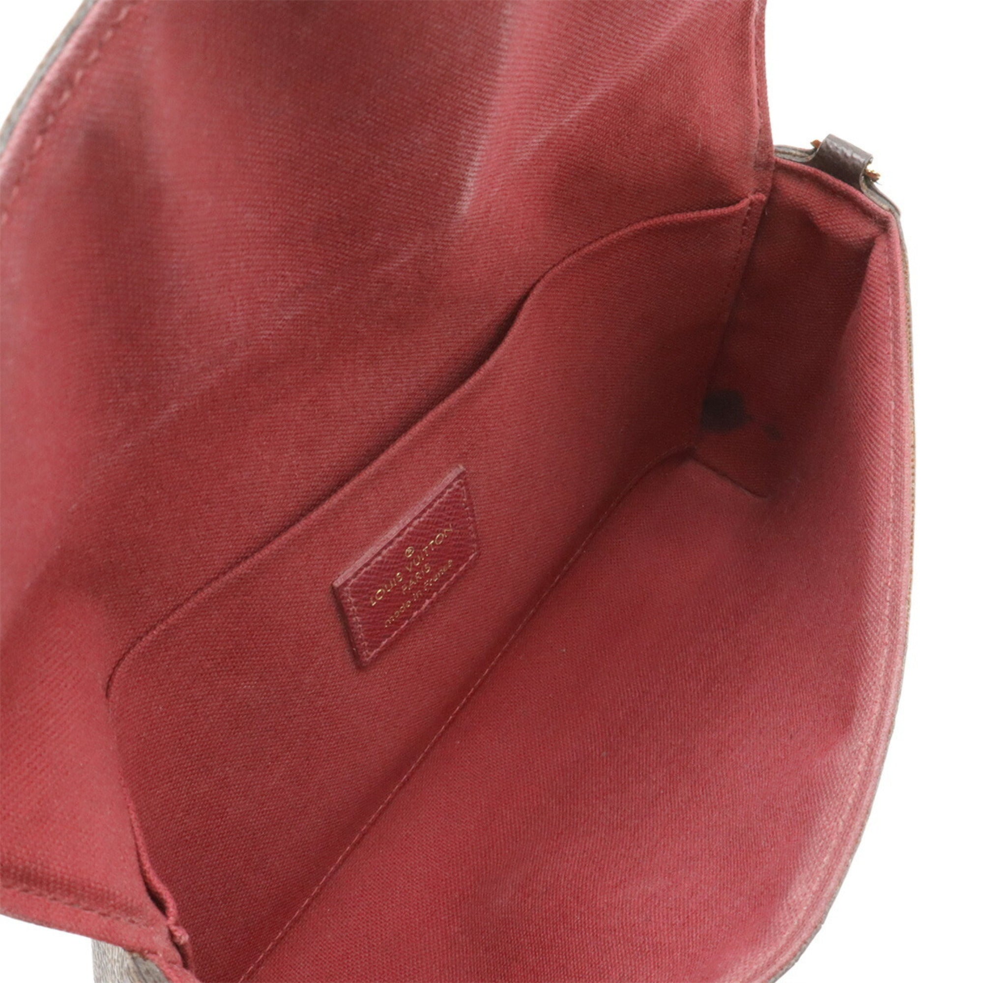 Louis Vuitton Fuchsia Monogram Canvas Leather Clutch Bag Pochette Shoulder Bag (Pre-Owned)