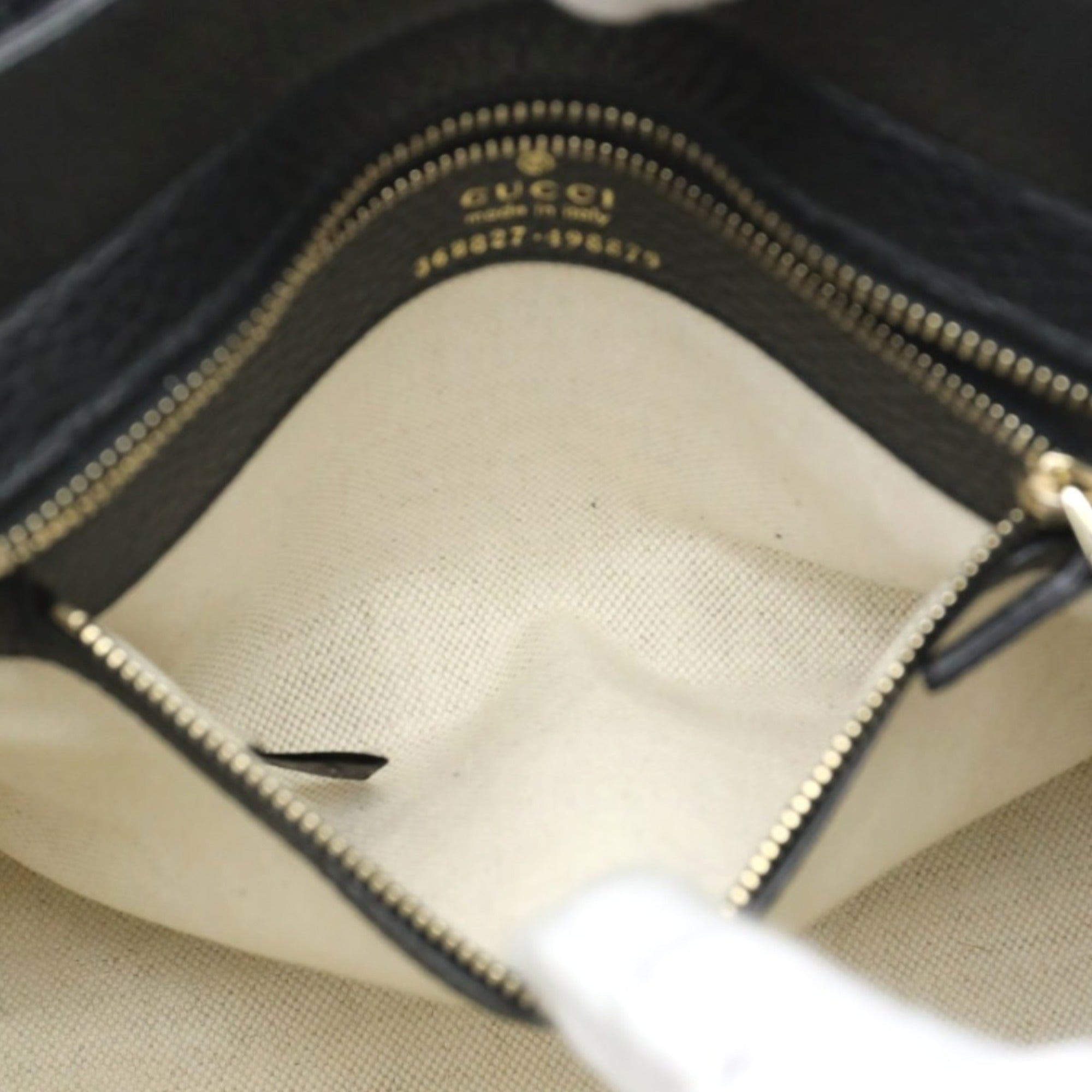 Gucci Black Leather Tote Bag (Pre-Owned)