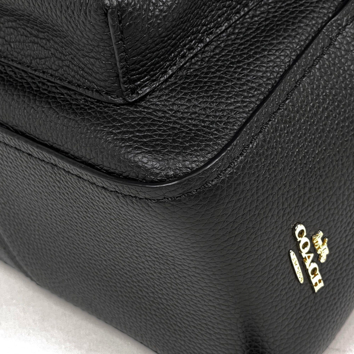 Coach Black Leather Backpack (Pre-Owned)