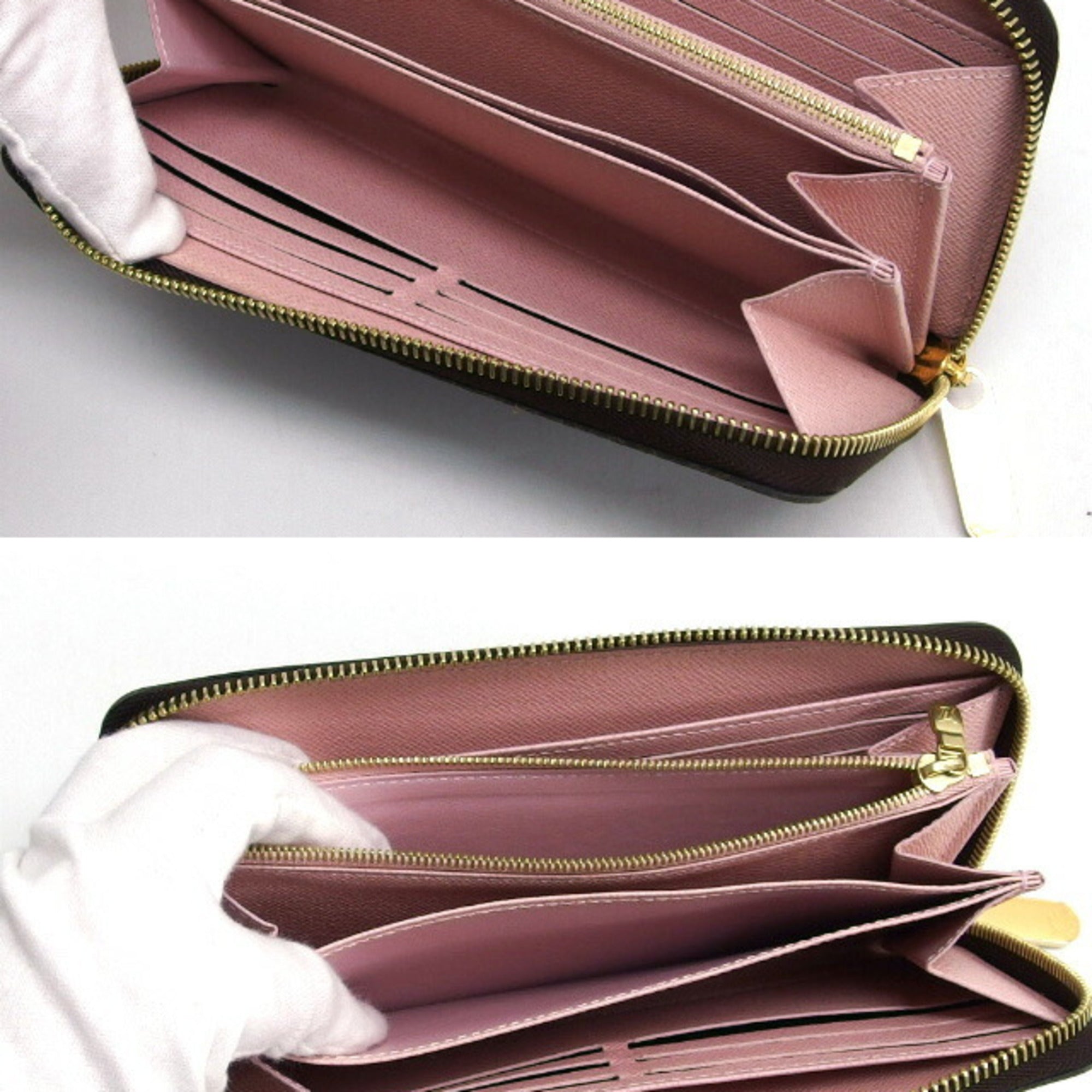 Louis Vuitton Light Pink Rose Ballerine Monogram Long Wallet (Bi-Fold) (Pre-Owned)