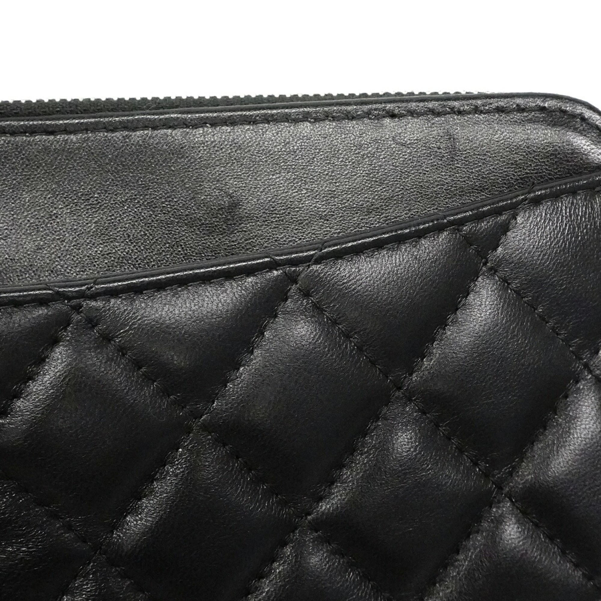 Chanel Black Leather Shoulder Bag (Pre-Owned)