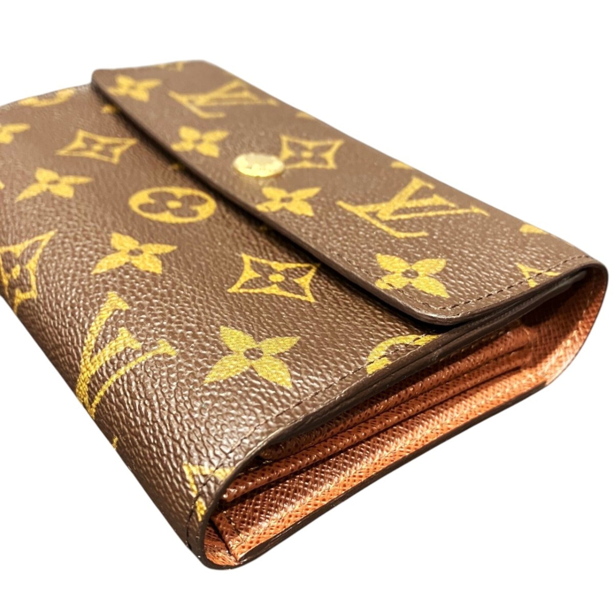 Louis Vuitton Monogram Brown Pvc Wallet (Tri-Fold) (Pre-Owned)