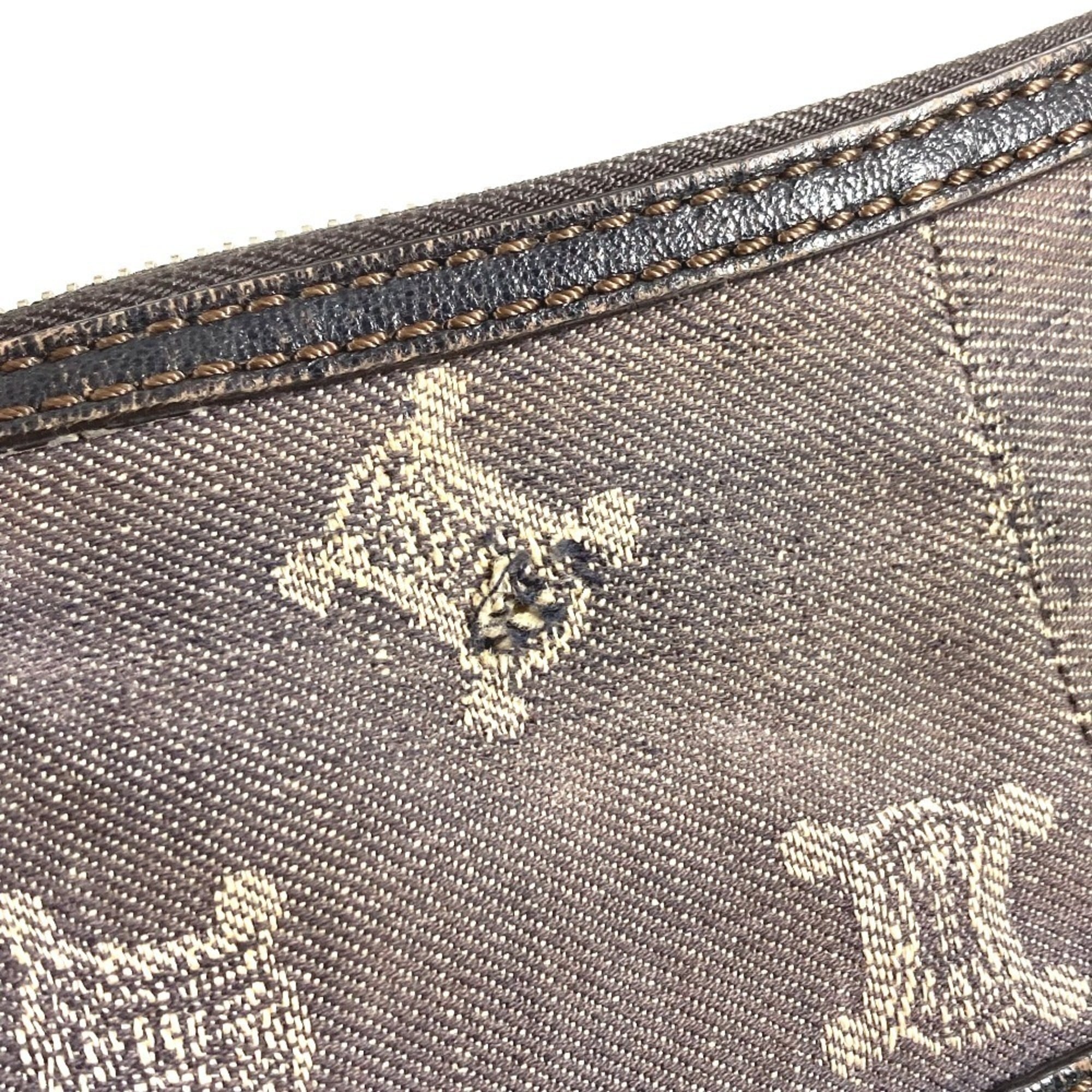 Celine Navy Denim Leather Shoulder Bag (Pre-Owned)