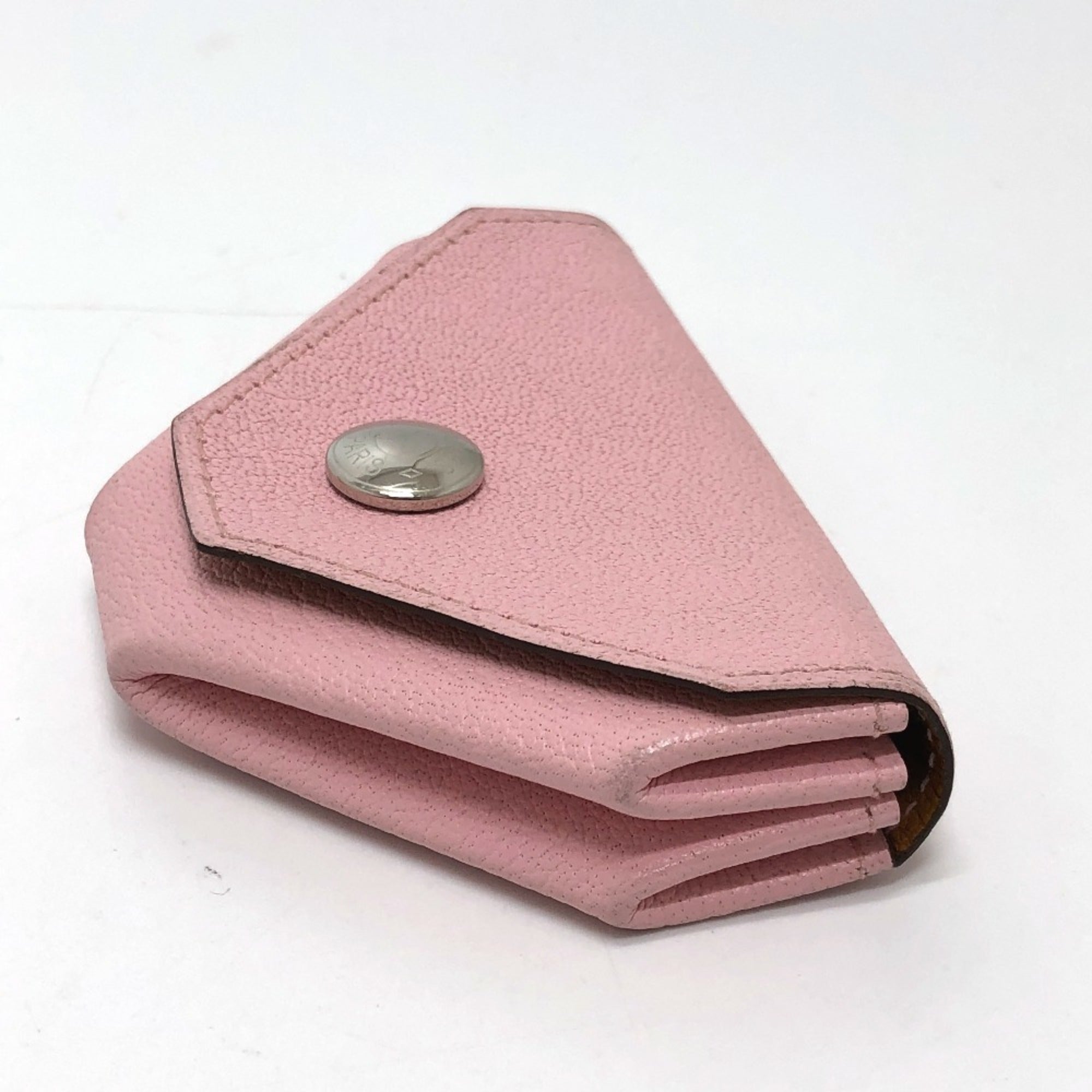 Hermes Le 24 Pink Chevre Leather Coin Purse/Coin Case (Pre-Owned)