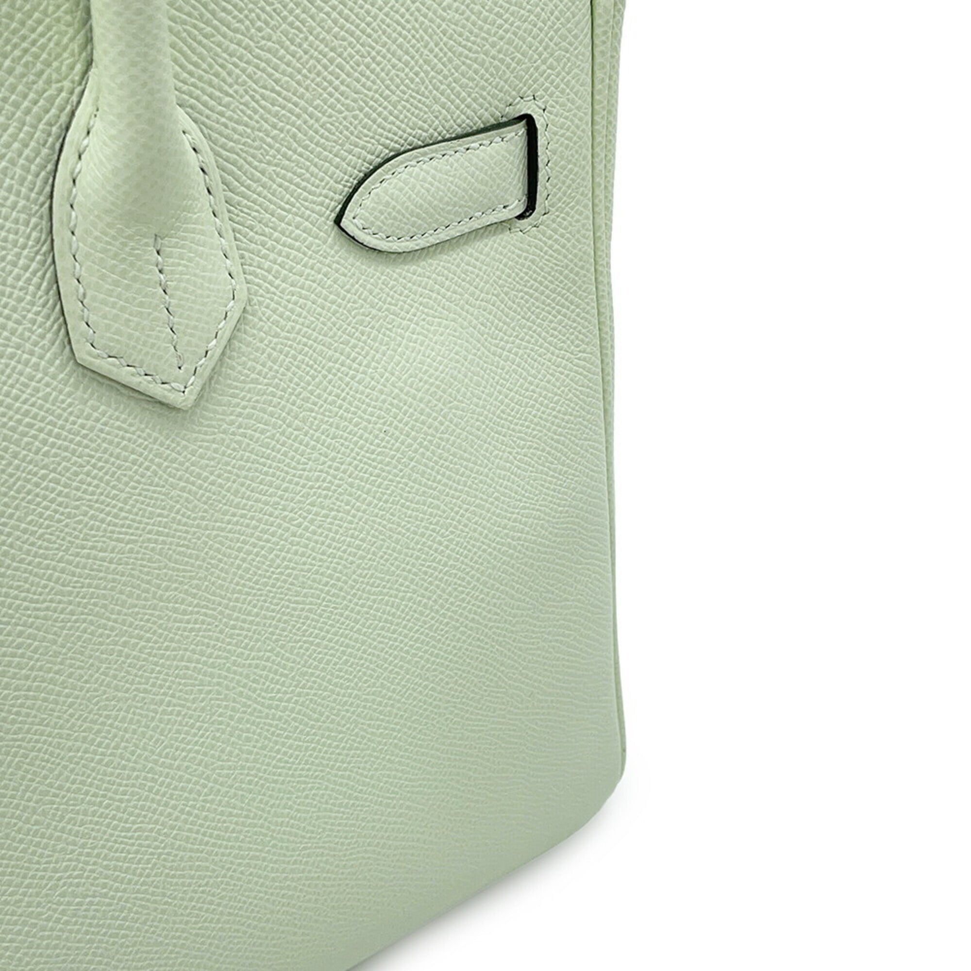 Hermes Silver Epsom Leather Handbag (Pre-Owned)