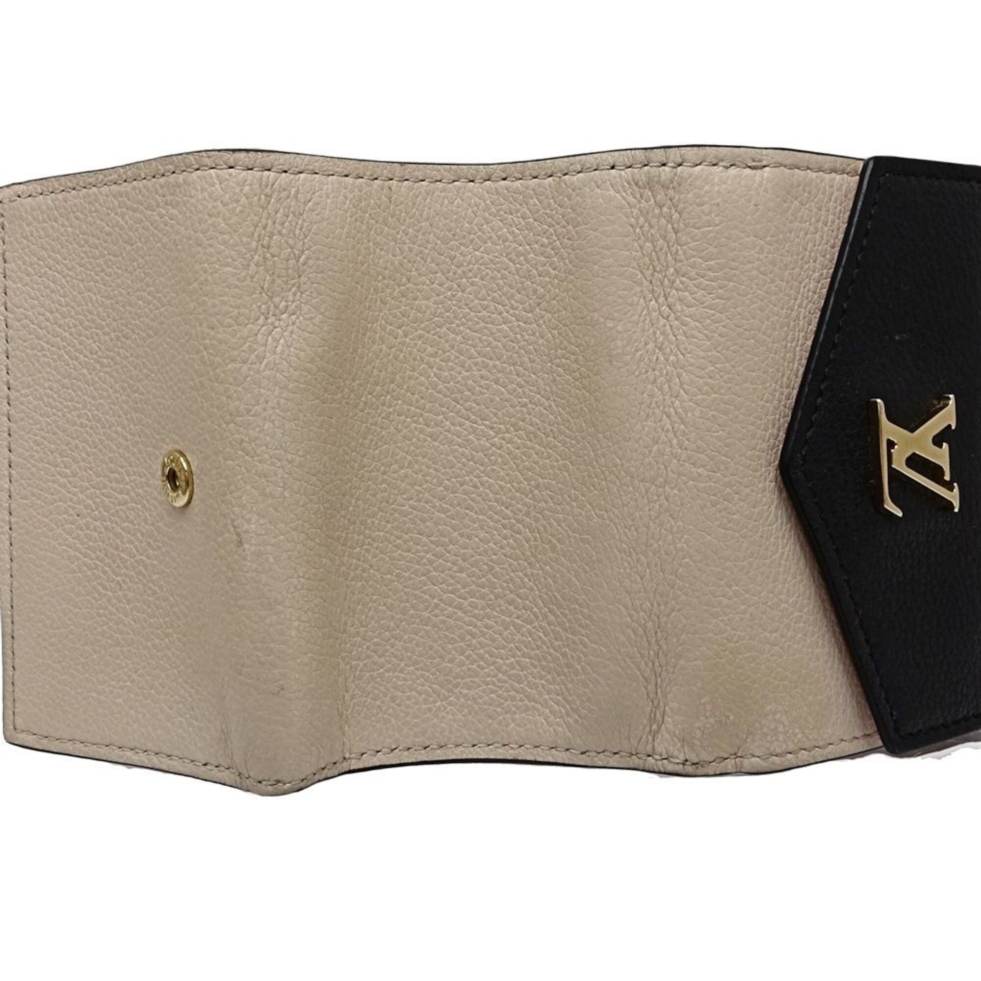 Louis Vuitton Beige Pink Black Cuir Ombre Leather Wallet (Tri-Fold) (Pre-Owned)