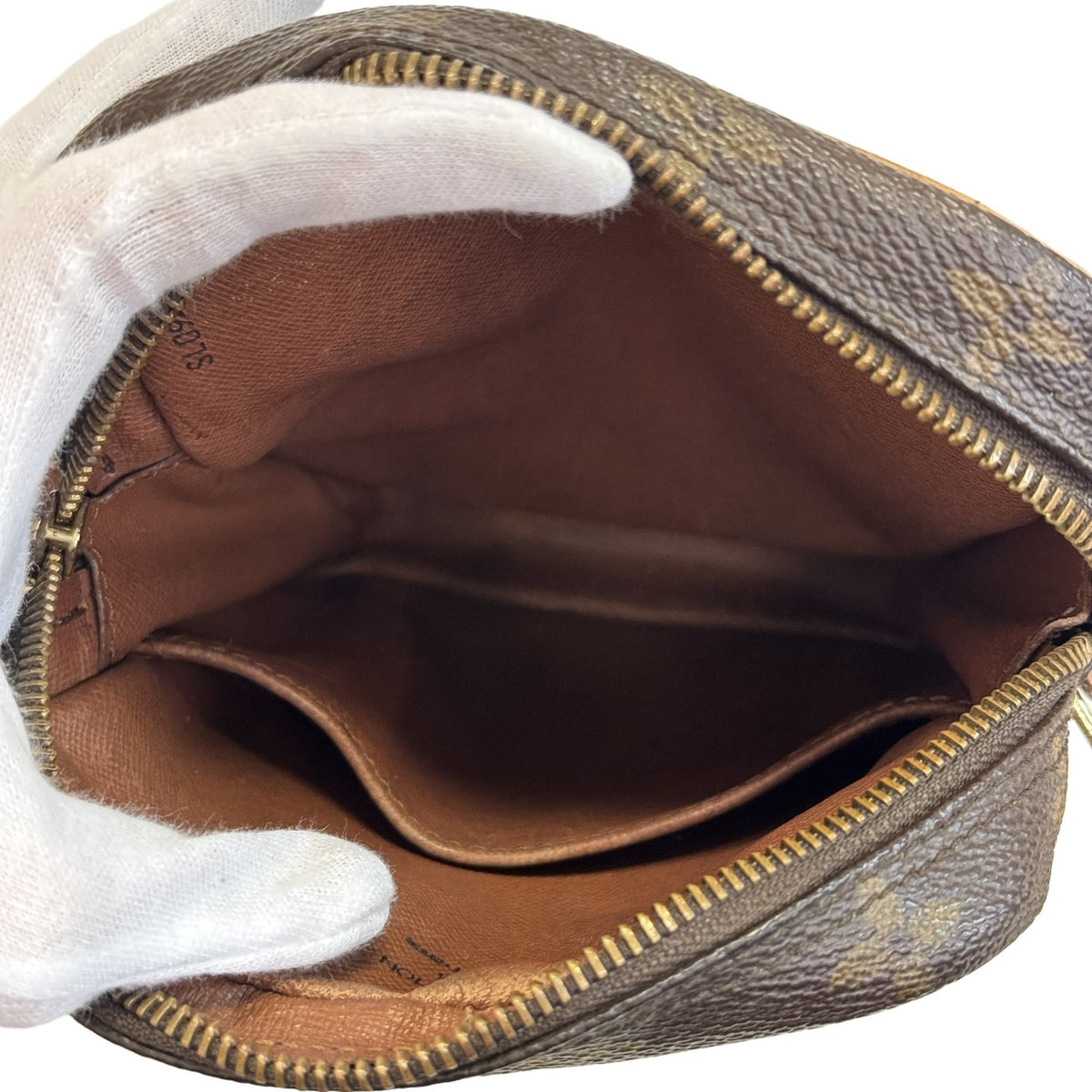 Louis Vuitton Brown Monogram Canvas Leather Crossbody Bag Pochette Shoulder Bag (Pre-Owned)