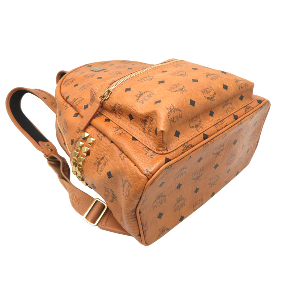 Mcm Brown Pvc Backpack (Pre-Owned)