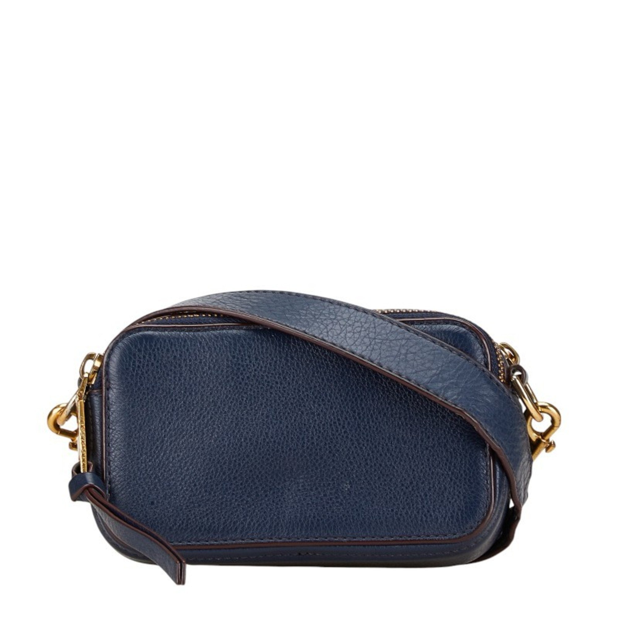 Marc Jacobs Navy Leather Shoulder Bag (Pre-Owned)