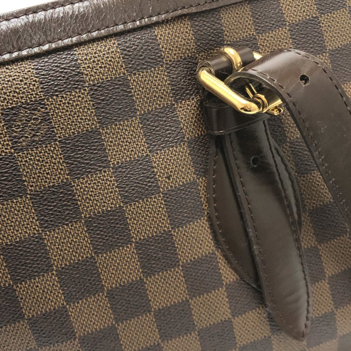 Louis Vuitton Brown Damier Canvas Shoulder Bag Tote Bag (Pre-Owned)