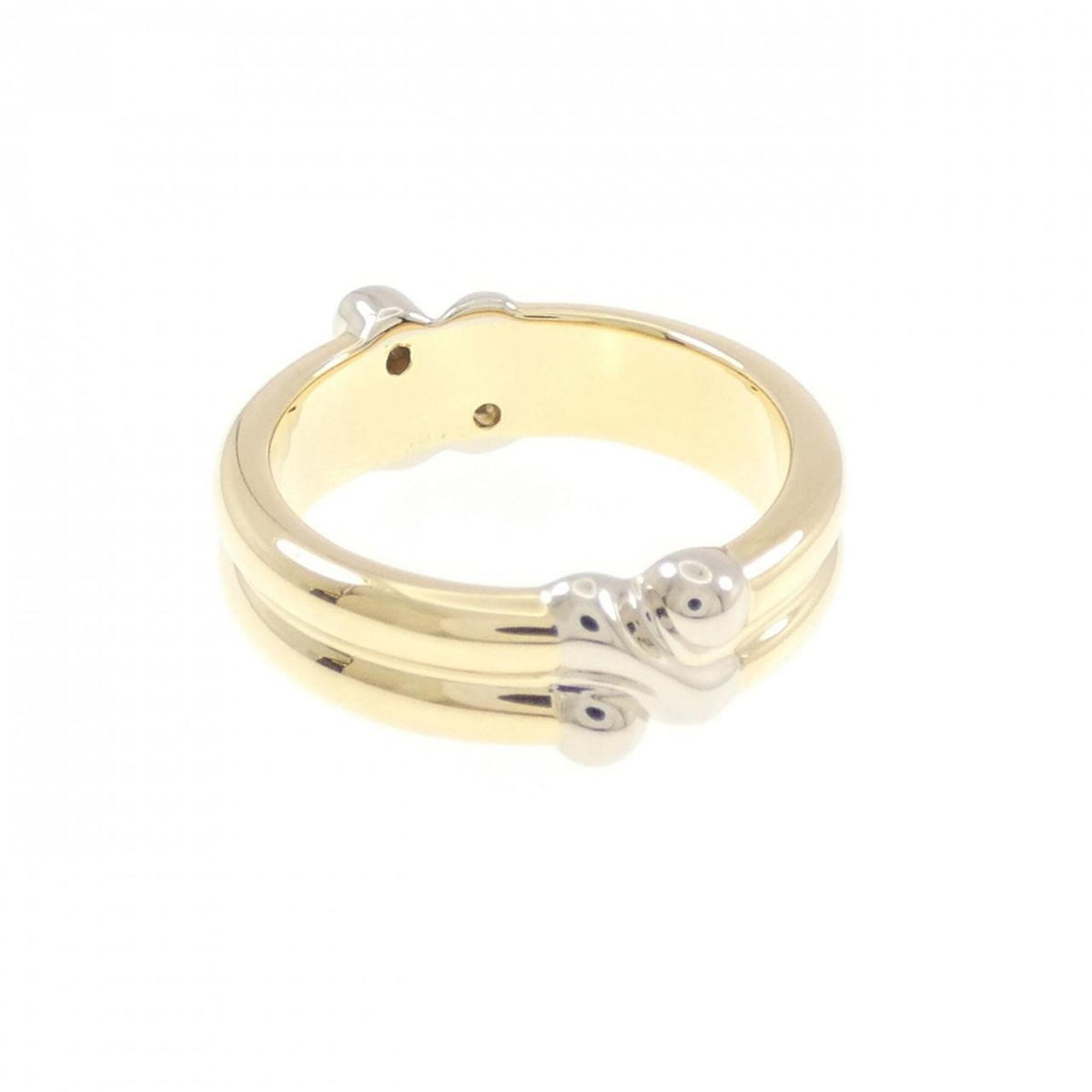 Tiffany Yellow Gold (18K) White Gold (18K) Band Ring (Pre-Owned)