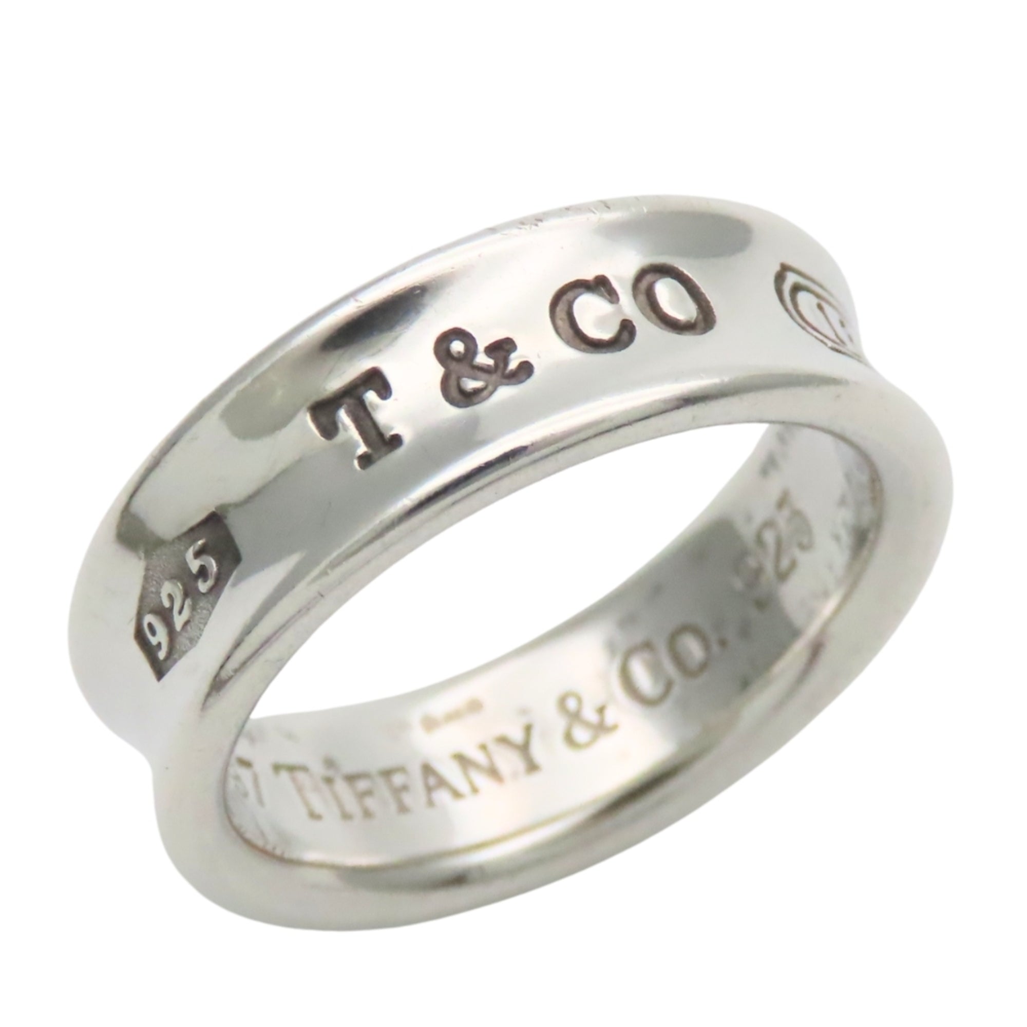 Tiffany Silver Silver 925 Band Ring (Pre-Owned)
