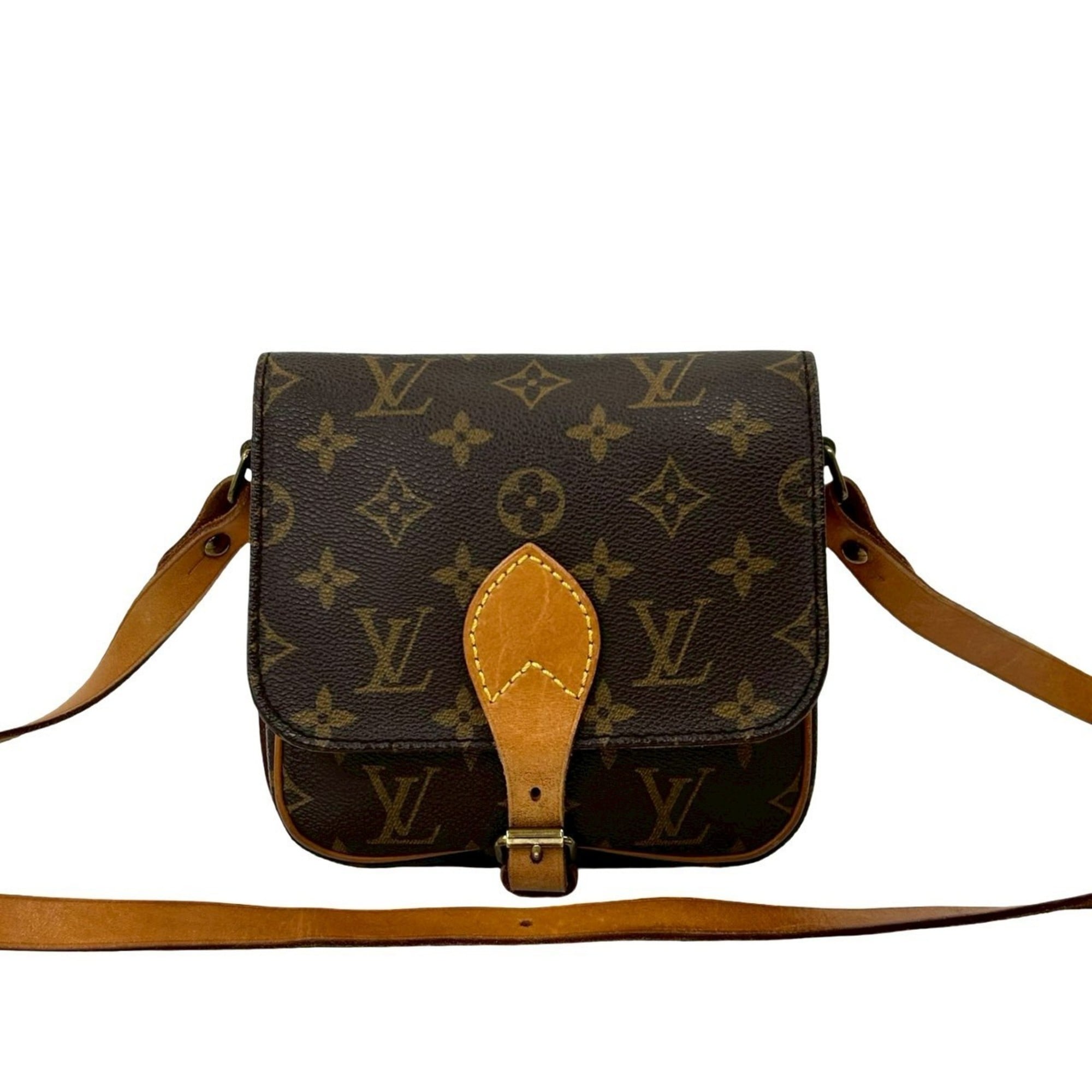 Louis Vuitton Brown Leather Pvc Pochette Shoulder Bag (Pre-Owned)