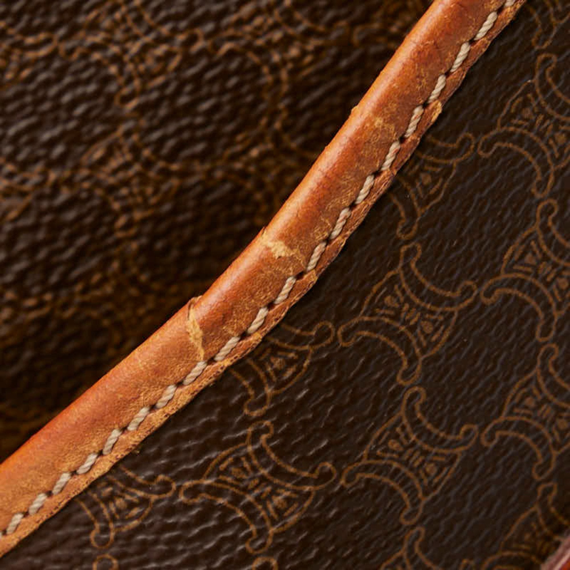 Celine Brown Pvc Leather Handbag (Pre-Owned)
