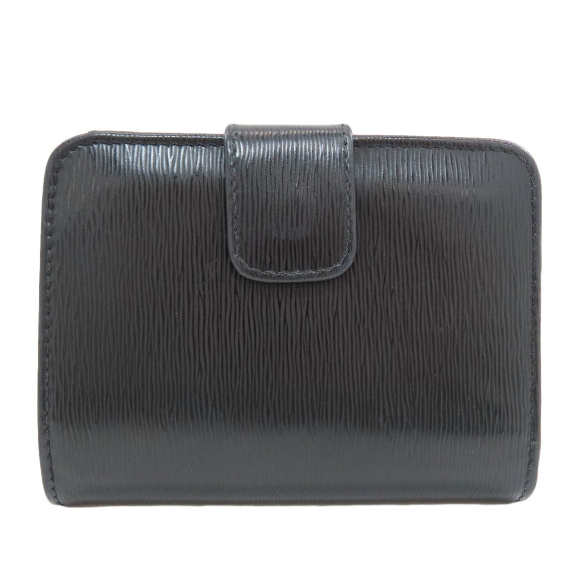 Prada Black Saffiano Triangle Wallet (Bi-Fold) (Pre-Owned)