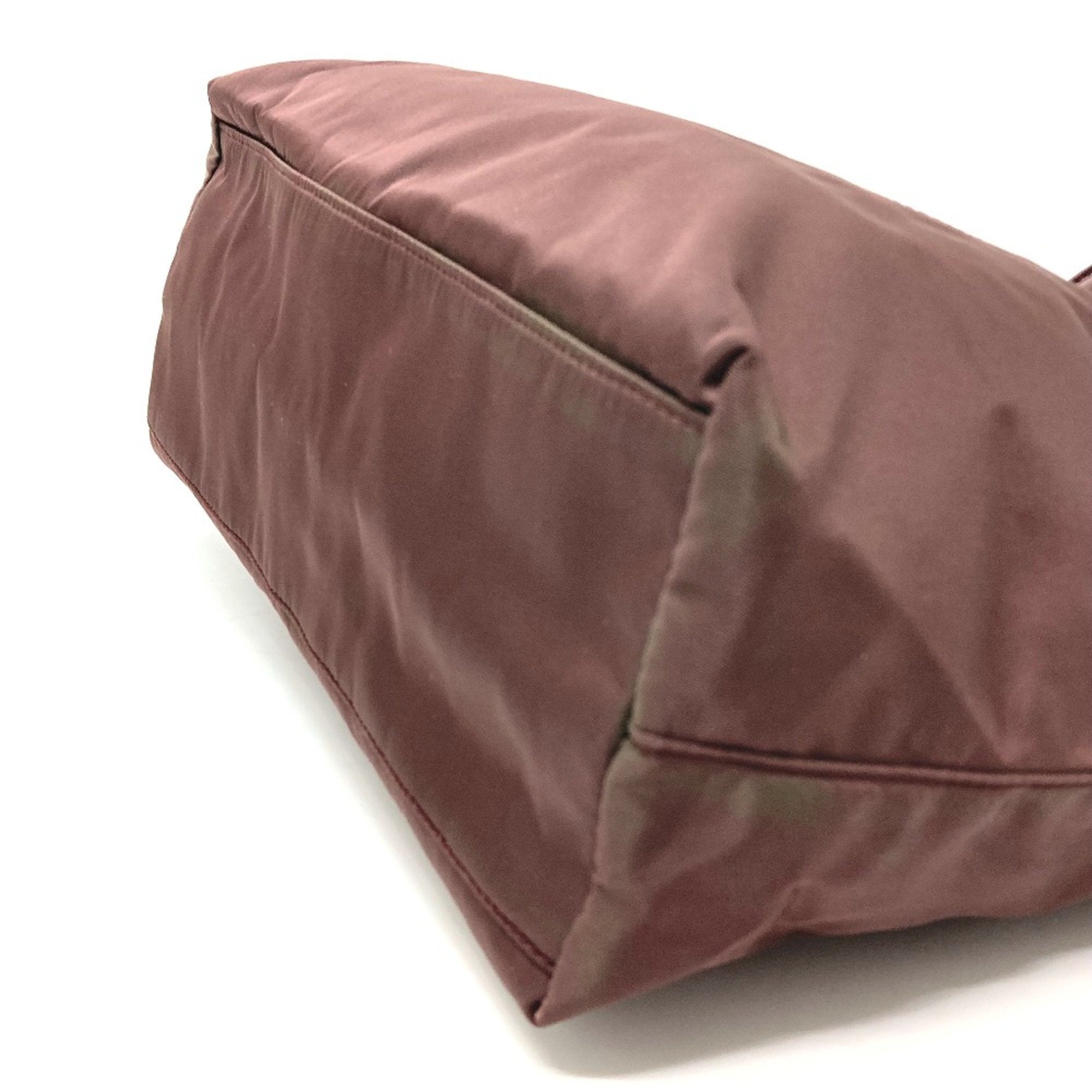 Prada Purple Leather Tote Bag (Pre-Owned)