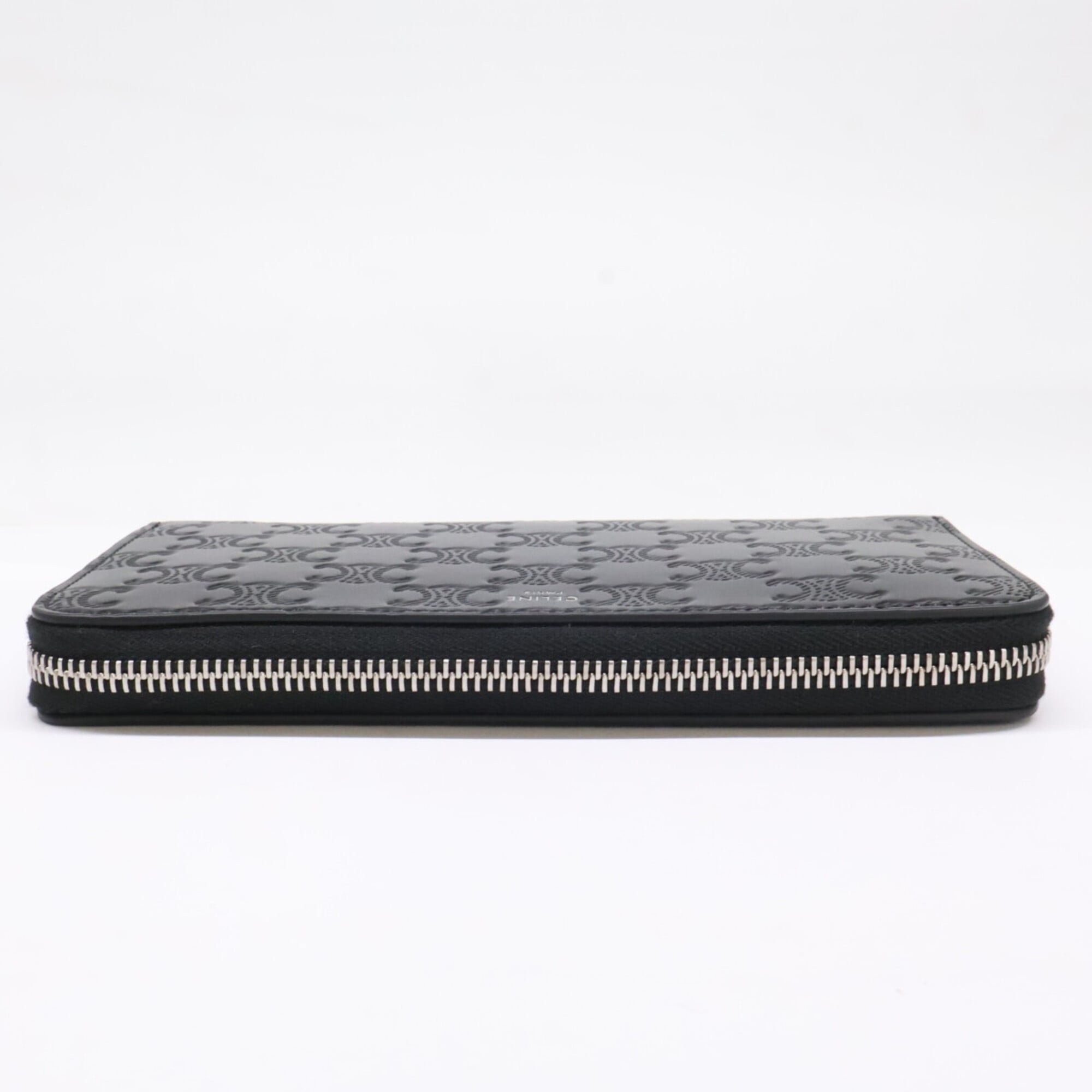 Celine Black Leather Long Wallet (Bi-Fold) (Pre-Owned)