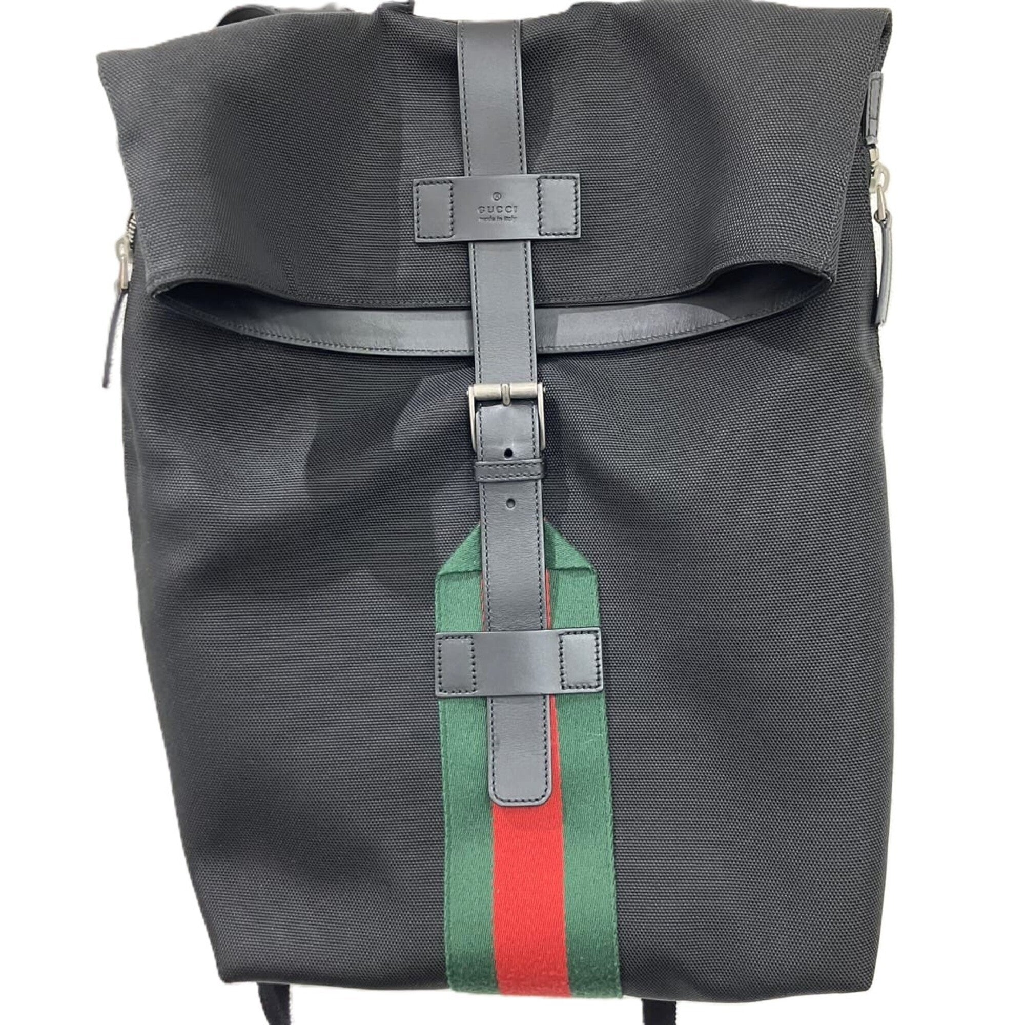 Gucci Black Canvas Backpack (Pre-Owned)