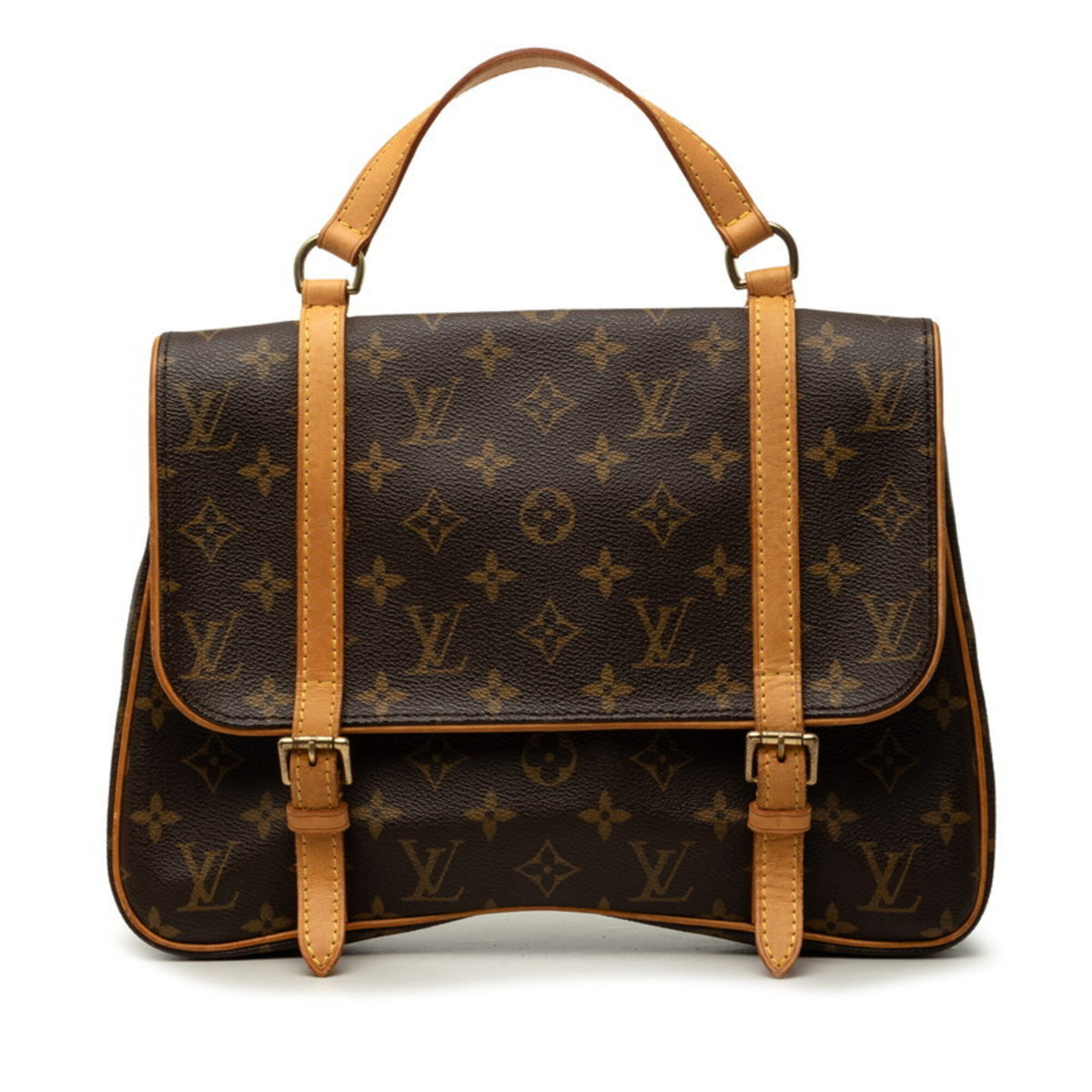 Louis Vuitton Brown Pvc Leather Handbag (Pre-Owned)