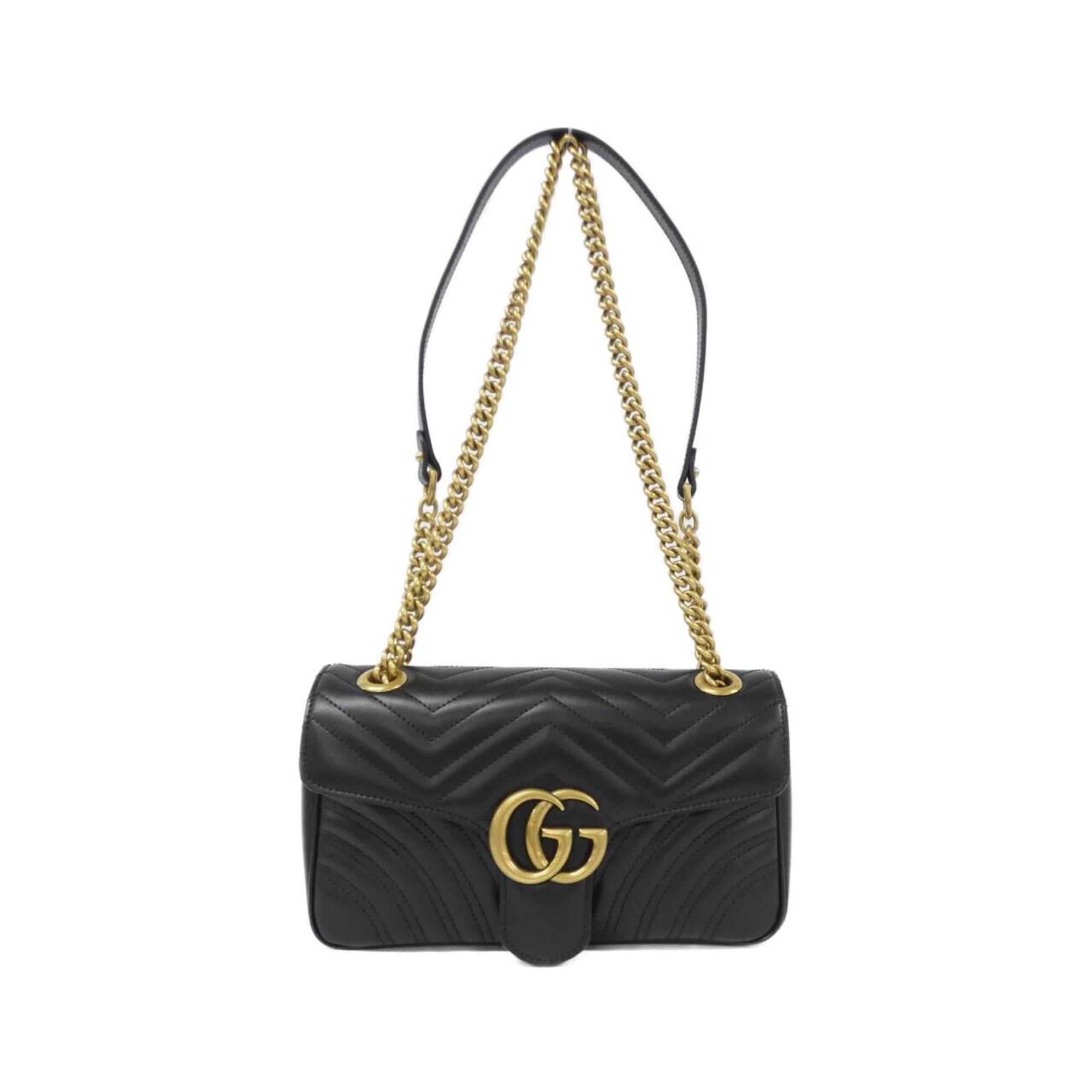 Gucci Black Quilting Leather Shoulder Bag (Pre-Owned)