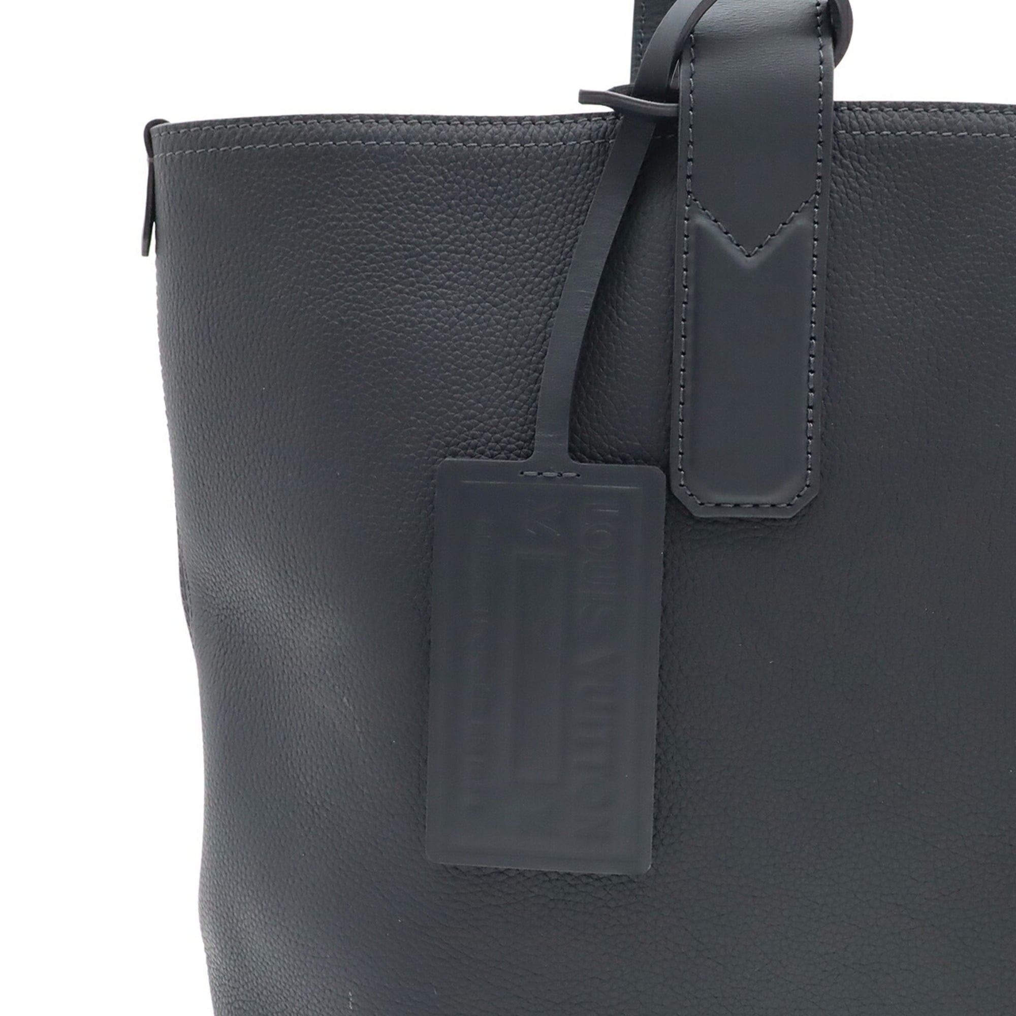 Louis Vuitton Blue Leather Shoulder Bag Tote Bag (Pre-Owned)