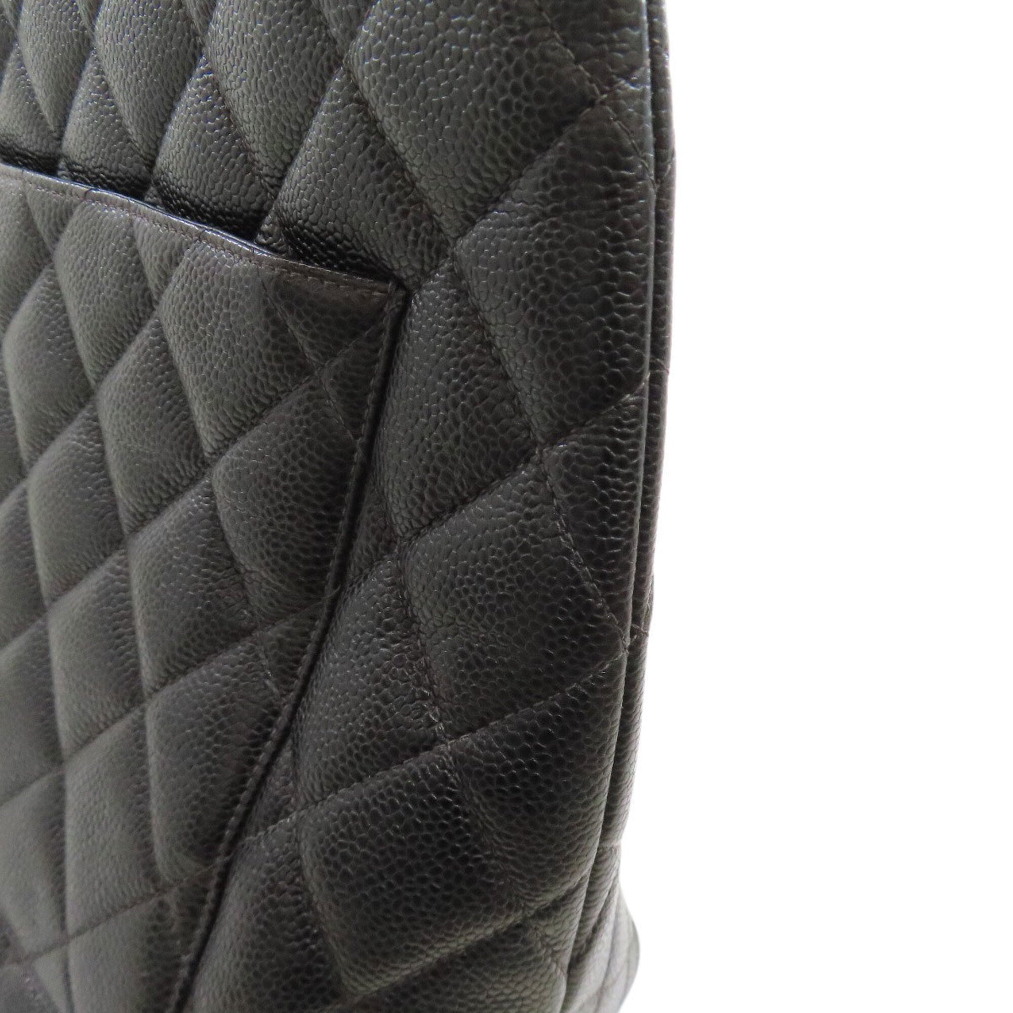 Chanel Black Leather Tote Bag (Pre-Owned)