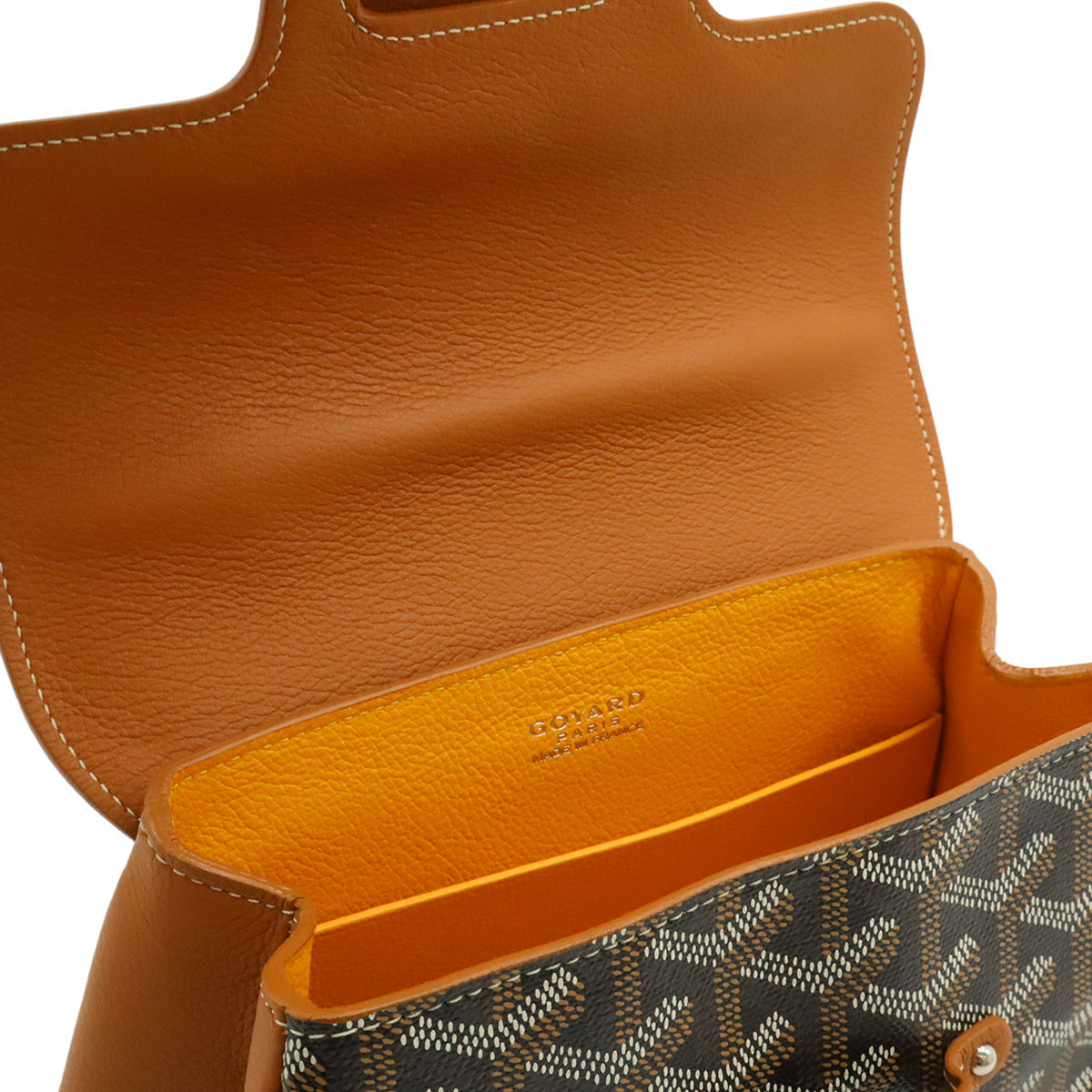 Goyard Black Brown Coated Canvas Leather Handbag Shoulder Bag (Pre-Owned)