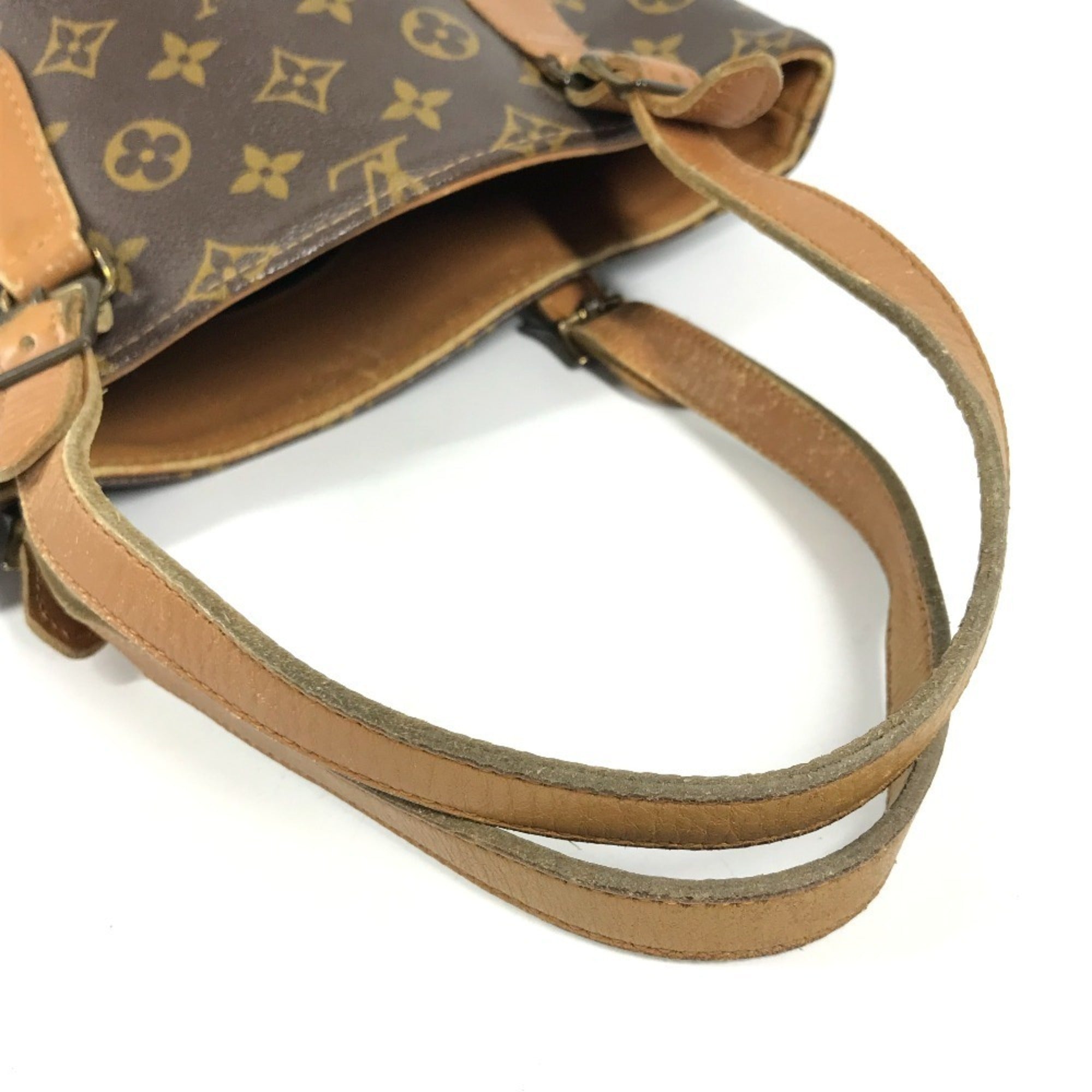 Louis Vuitton Brown Monogram Canvas Handbag Pouch Tote Bag (Pre-Owned)