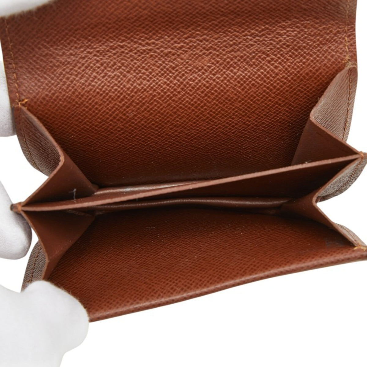 Louis Vuitton Brown Pvc Leather Coin Purse/Coin Case (Pre-Owned)