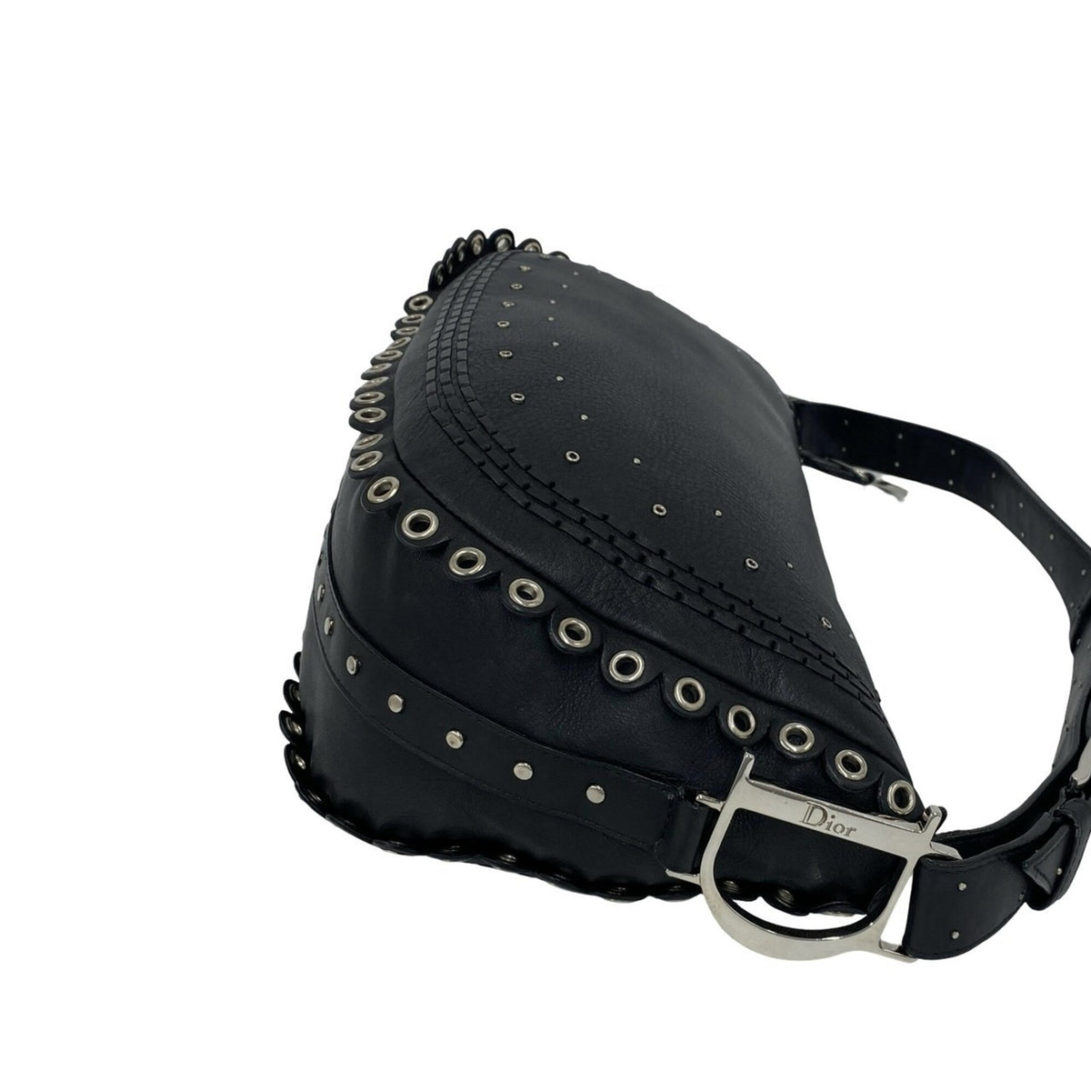Christian Dior Black Leather Shoulder Bag (Pre-Owned)