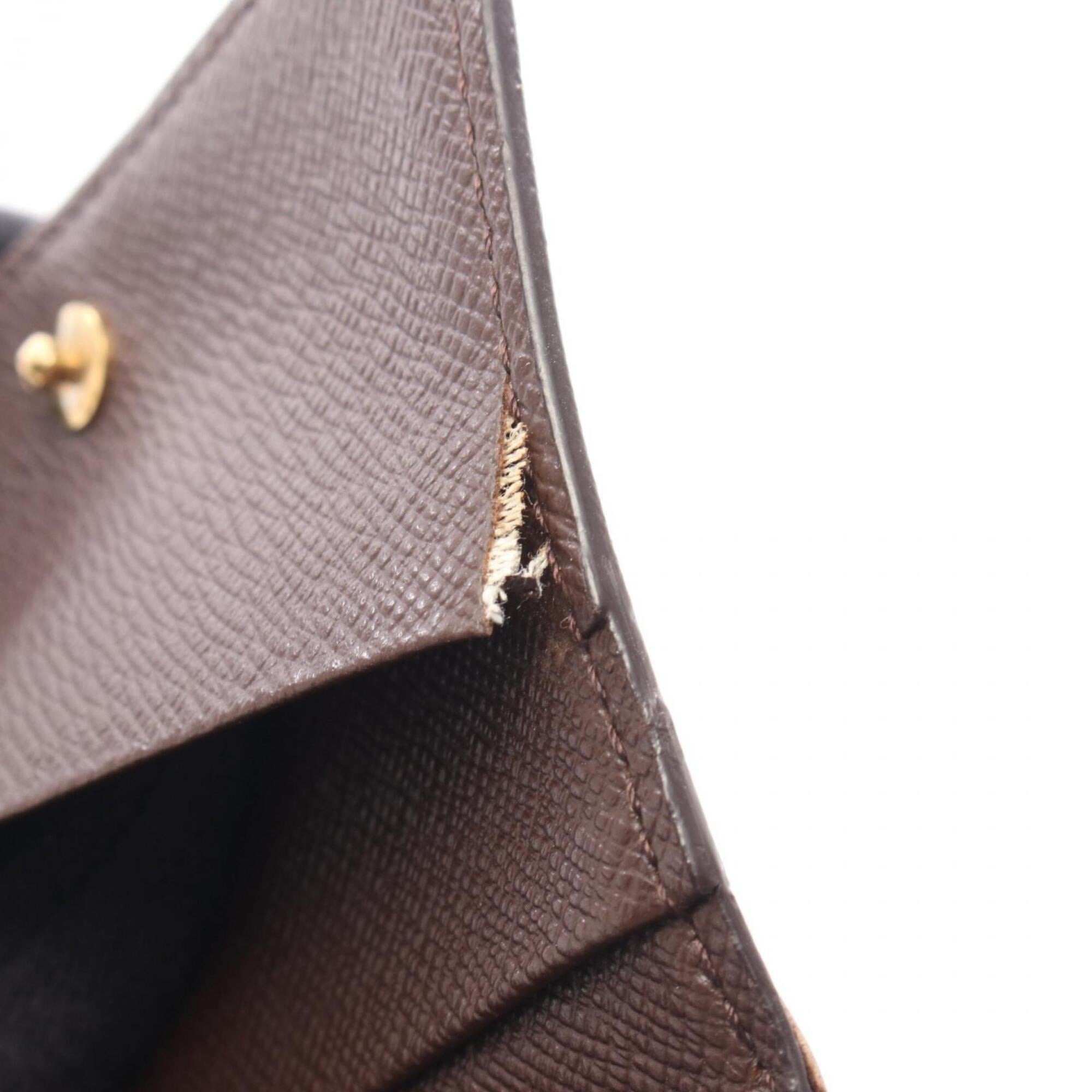 Louis Vuitton Brown Ebene Coated Canvas Coin Purse/Coin Case (Pre-Owned)
