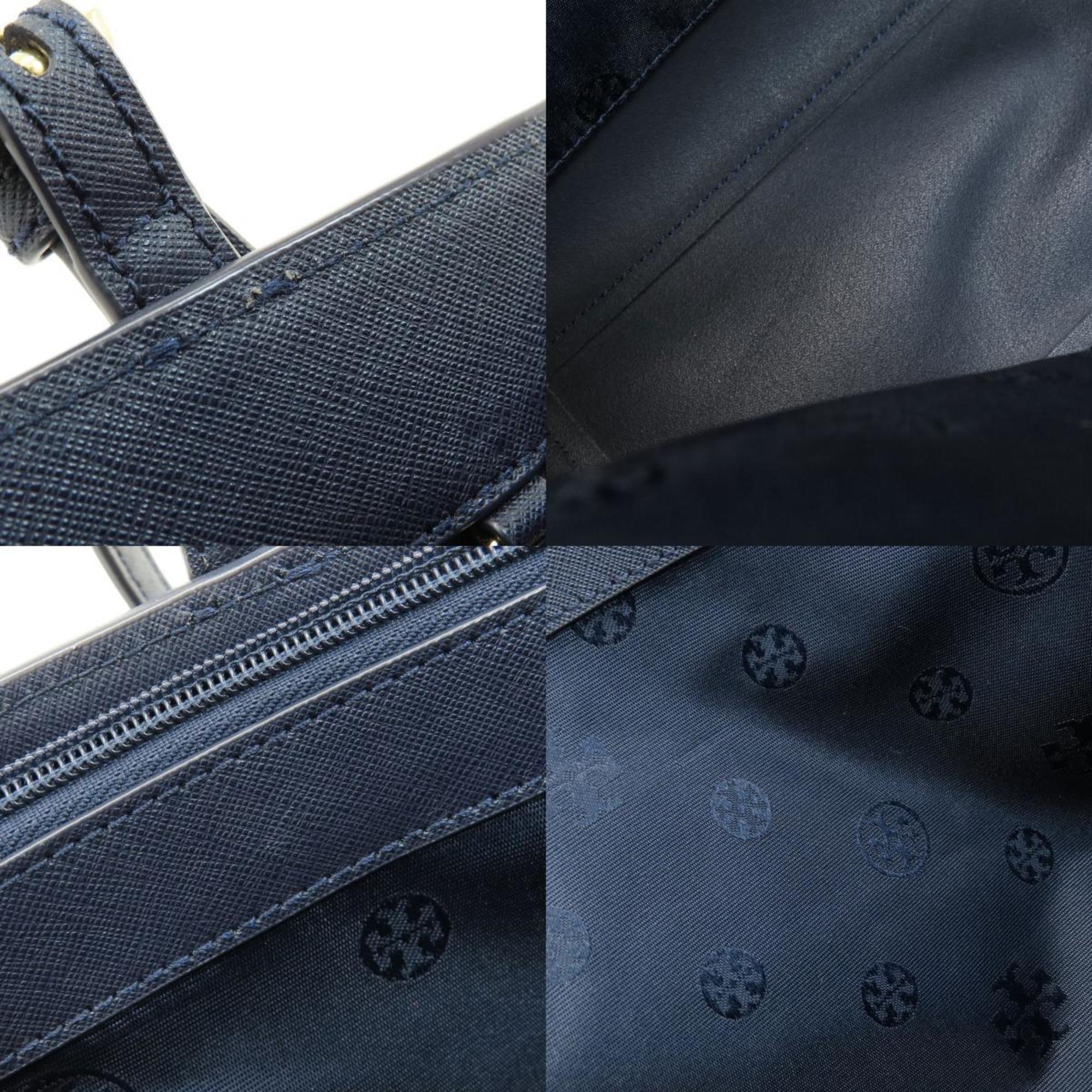 Tory Burch Navy Pvc Tote Bag (Pre-Owned)